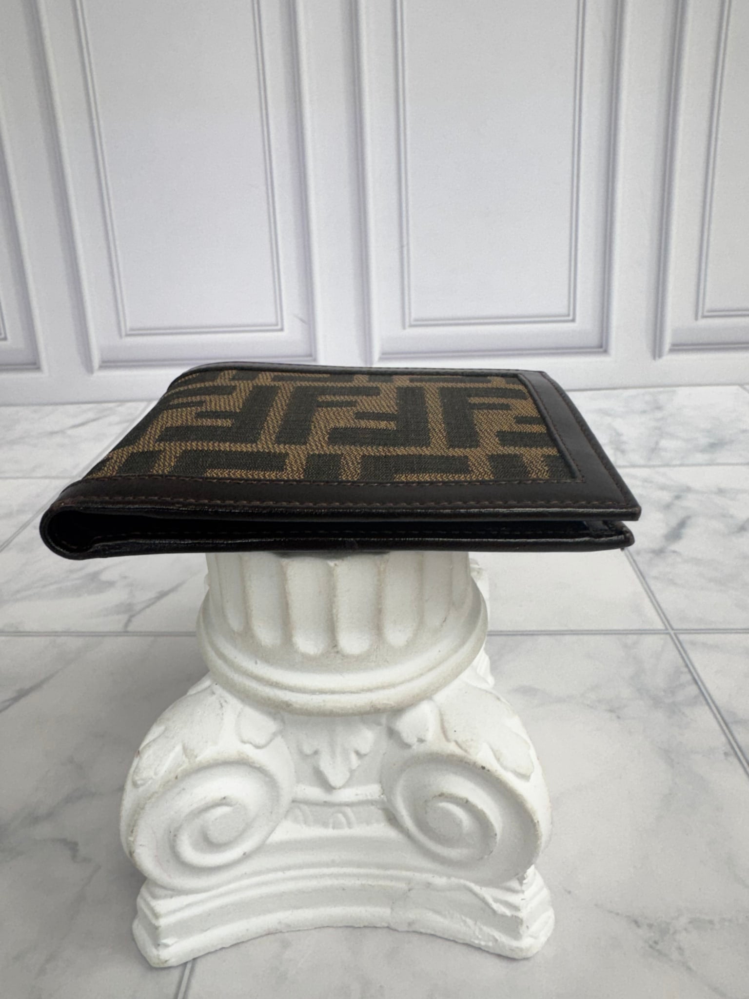 Fendi Brown Zucca Canvas Bifold Wallet