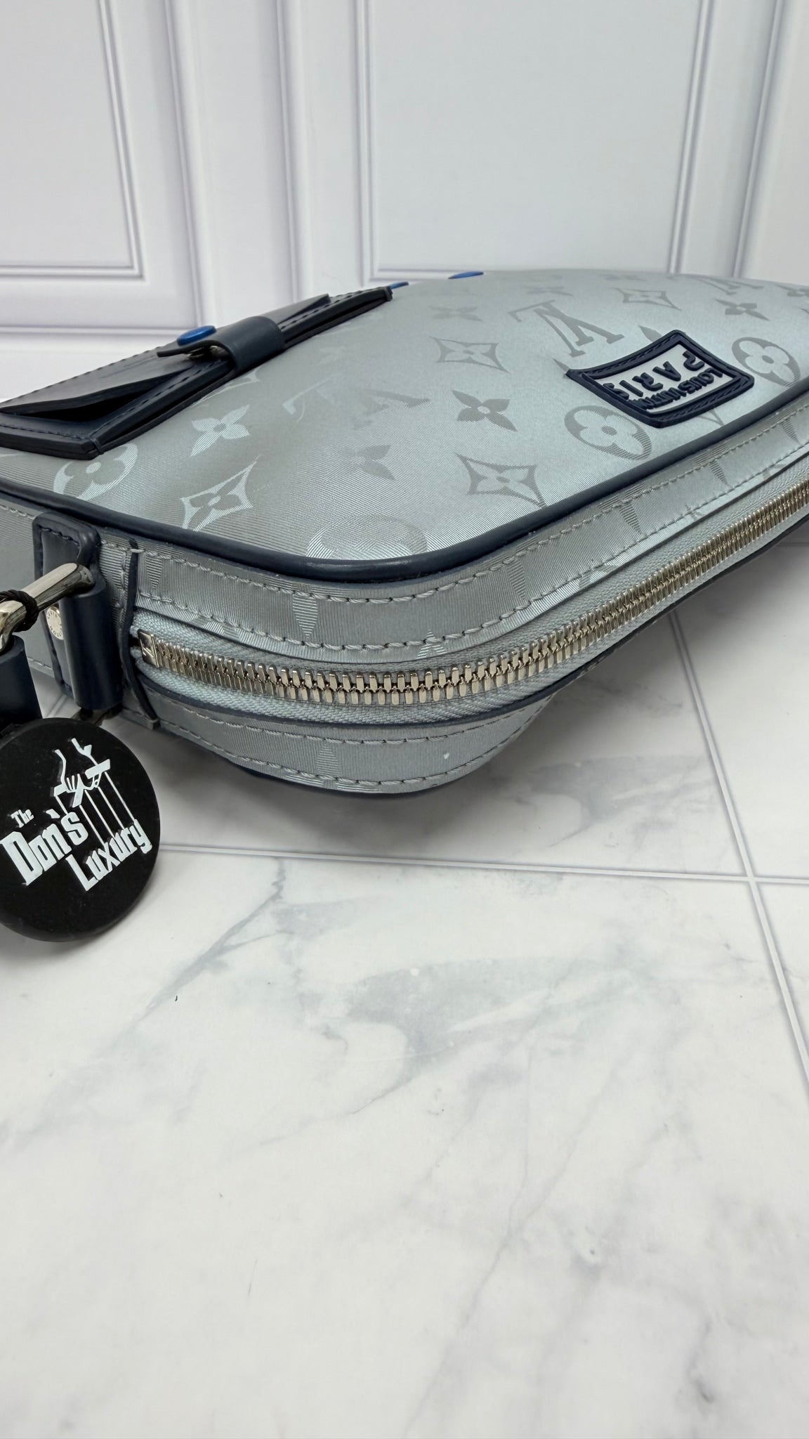 Louis Vuitton Silver Monogram Satellite Alpha Messenger Bag