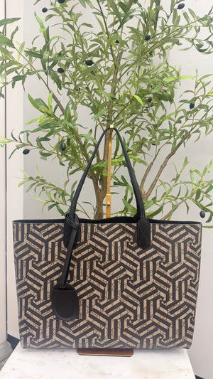 Gucci Black GG Supreme Reversible Tote Bag