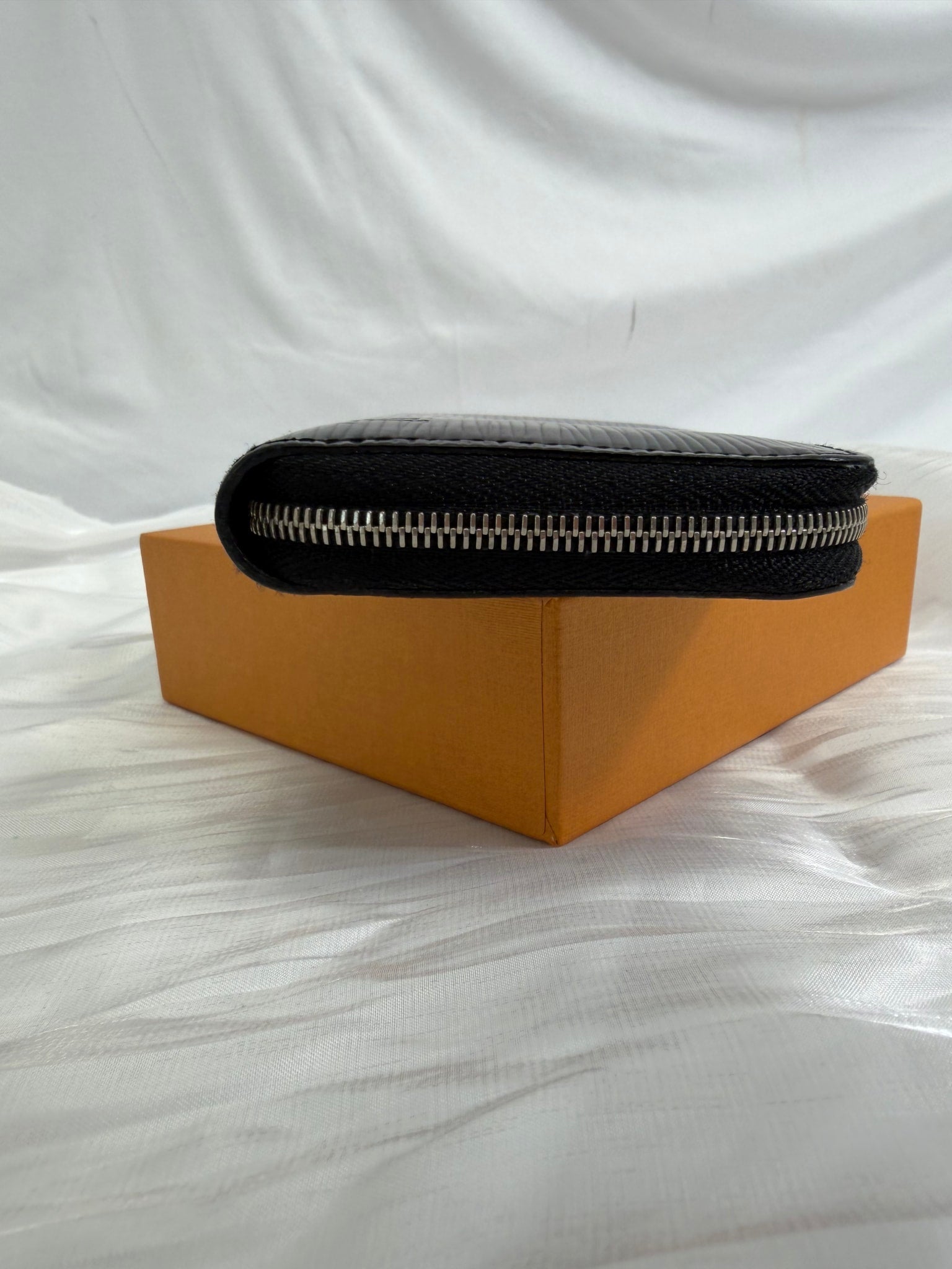 Louis Vuitton Black Epi Zippy Compact Wallet  