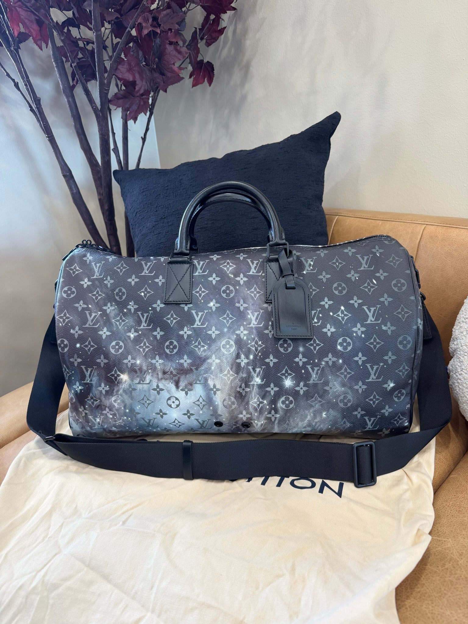 Louis Vuitton Galaxy Monogram Keepall 50 Bandouliere