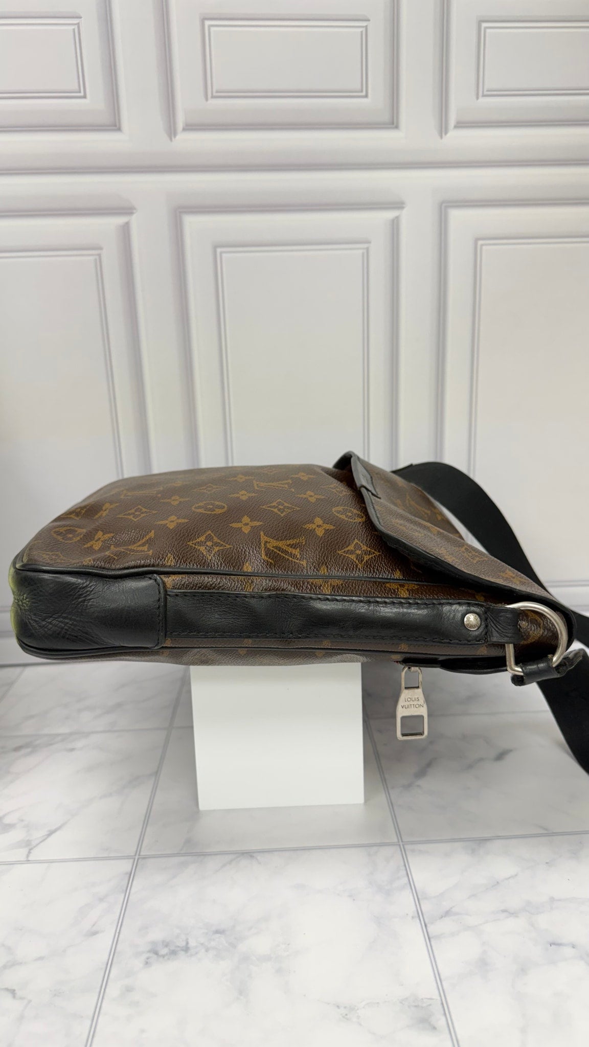 Louis Vuitton Monogram Macassar Bass MM Crossbody Bag