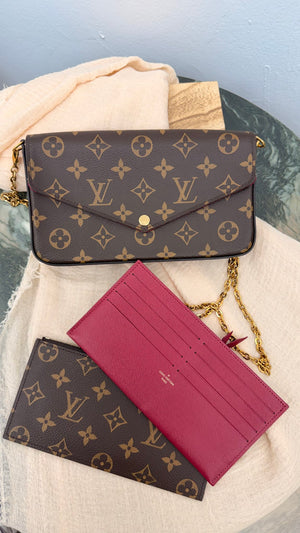 Louis Vuitton Monogram Pochette Felicie Chain Crossbody bag