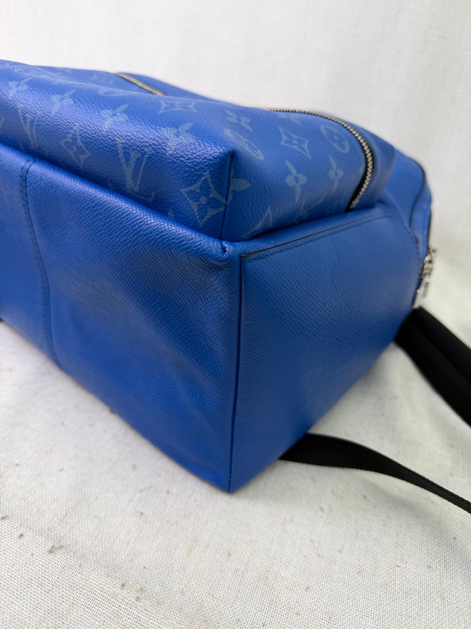 Louis Vuitton Agave Blue Taigarama Monogram Discovery Backpack