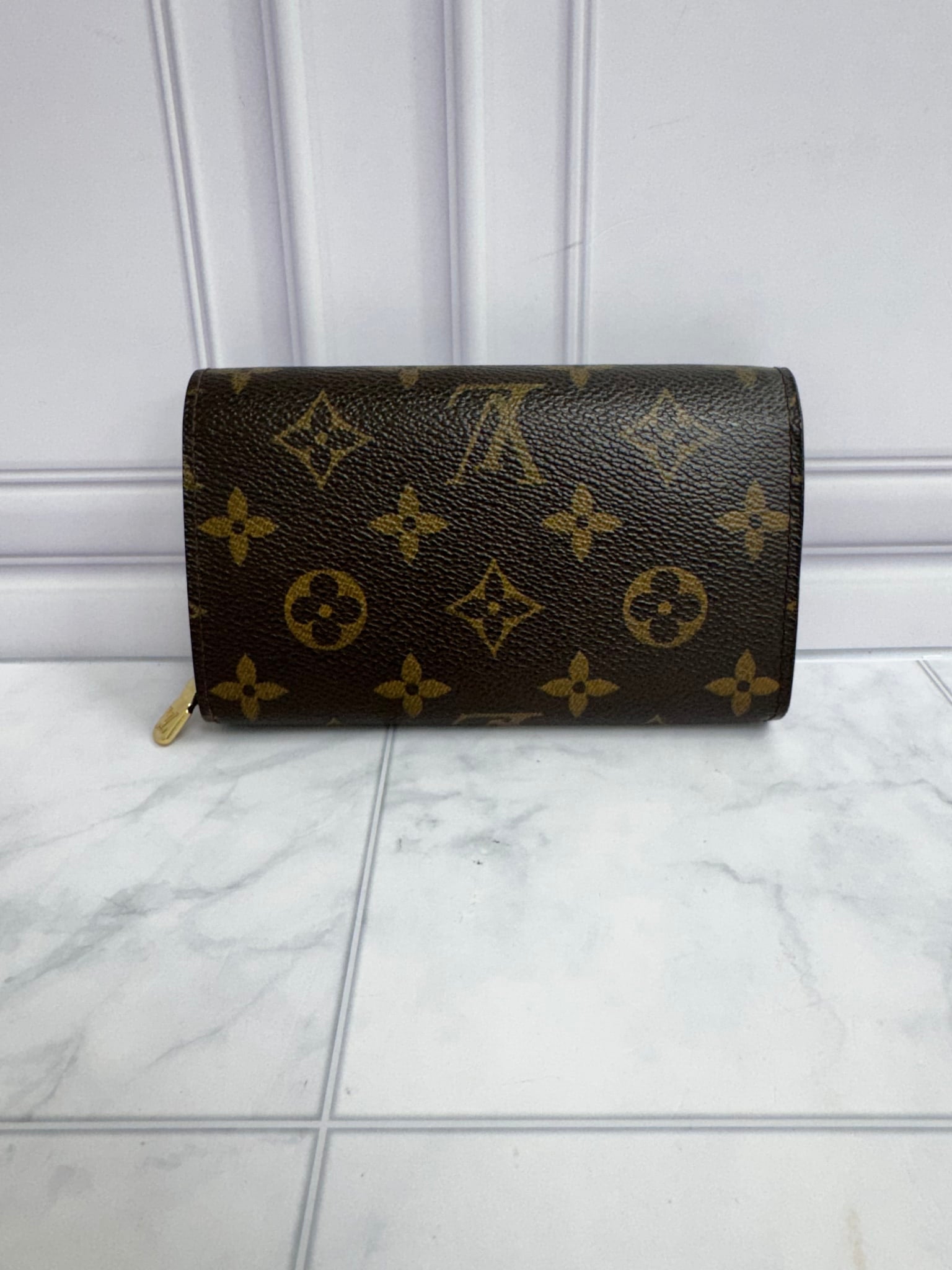 Louis Vuitton Monogram Porte Monnaie Compact Wallet 