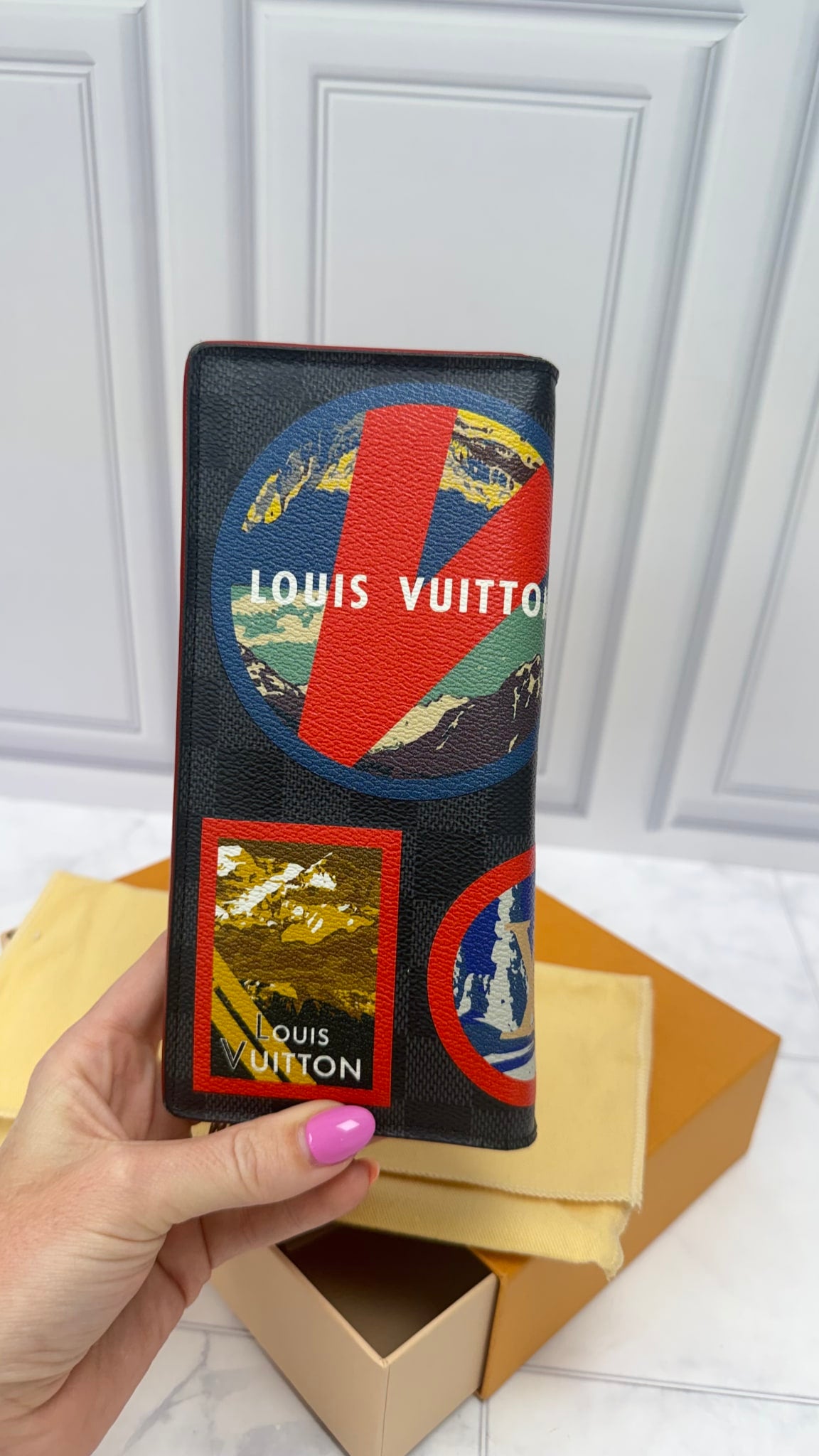 Louis Vuitton Damier Graphite Alps Stickers Brazza 
