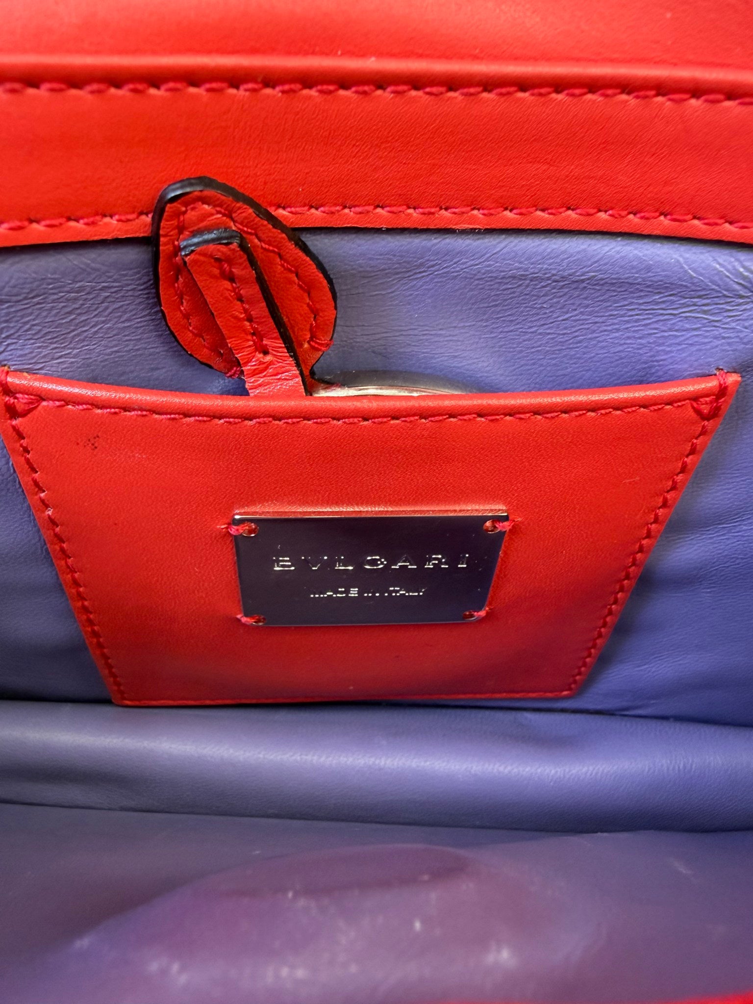 Bvlgari Orange Stingray Serpenti Bag