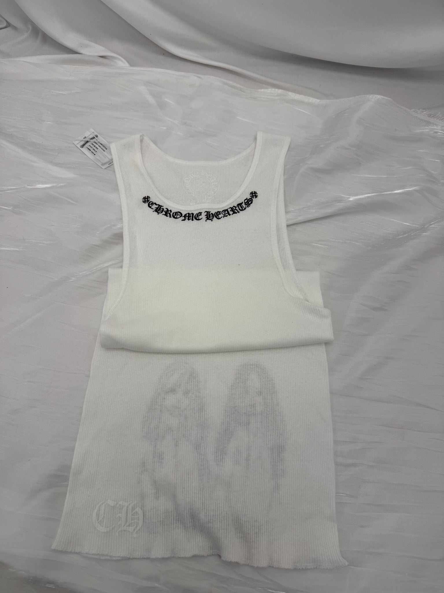 BRAND NEW- Chrome Hearts White Tank Top 