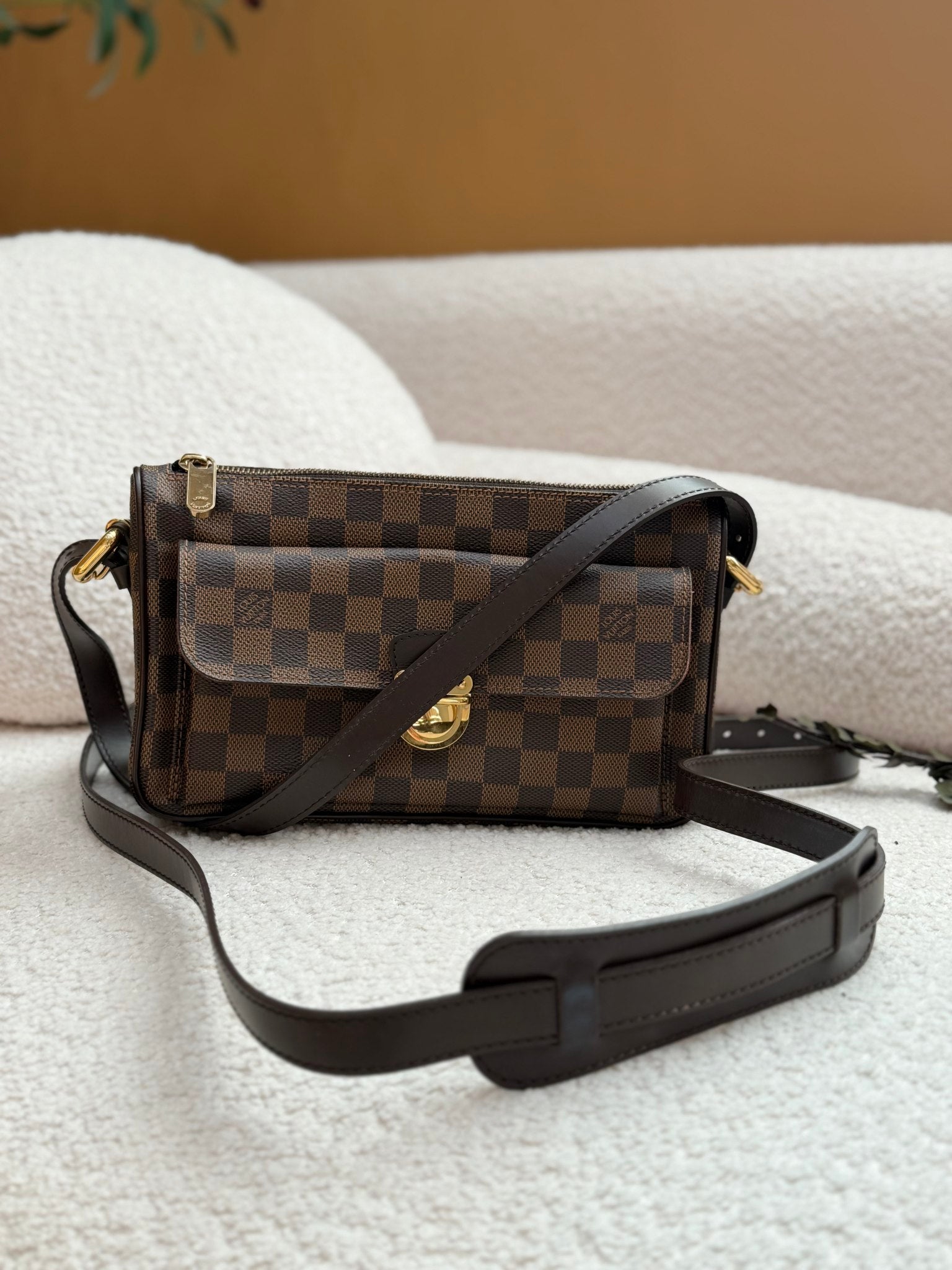 Louis Vuitton Damier Ebene Ravello GM Shoulder Bag