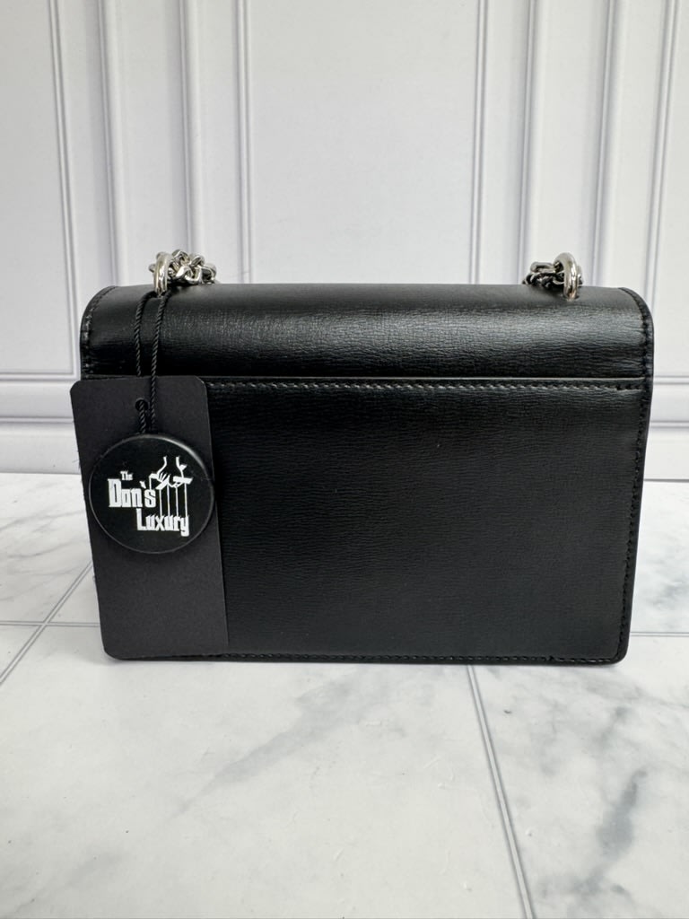 LIKE NEW - Saint Laurent YSL Black Leather Sunset Toy Chain Shoulder Bag