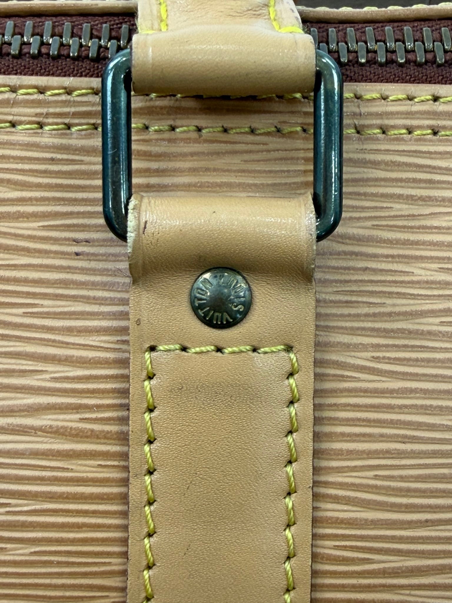 Louis Vuitton Tan Epi Leather Keepall 45