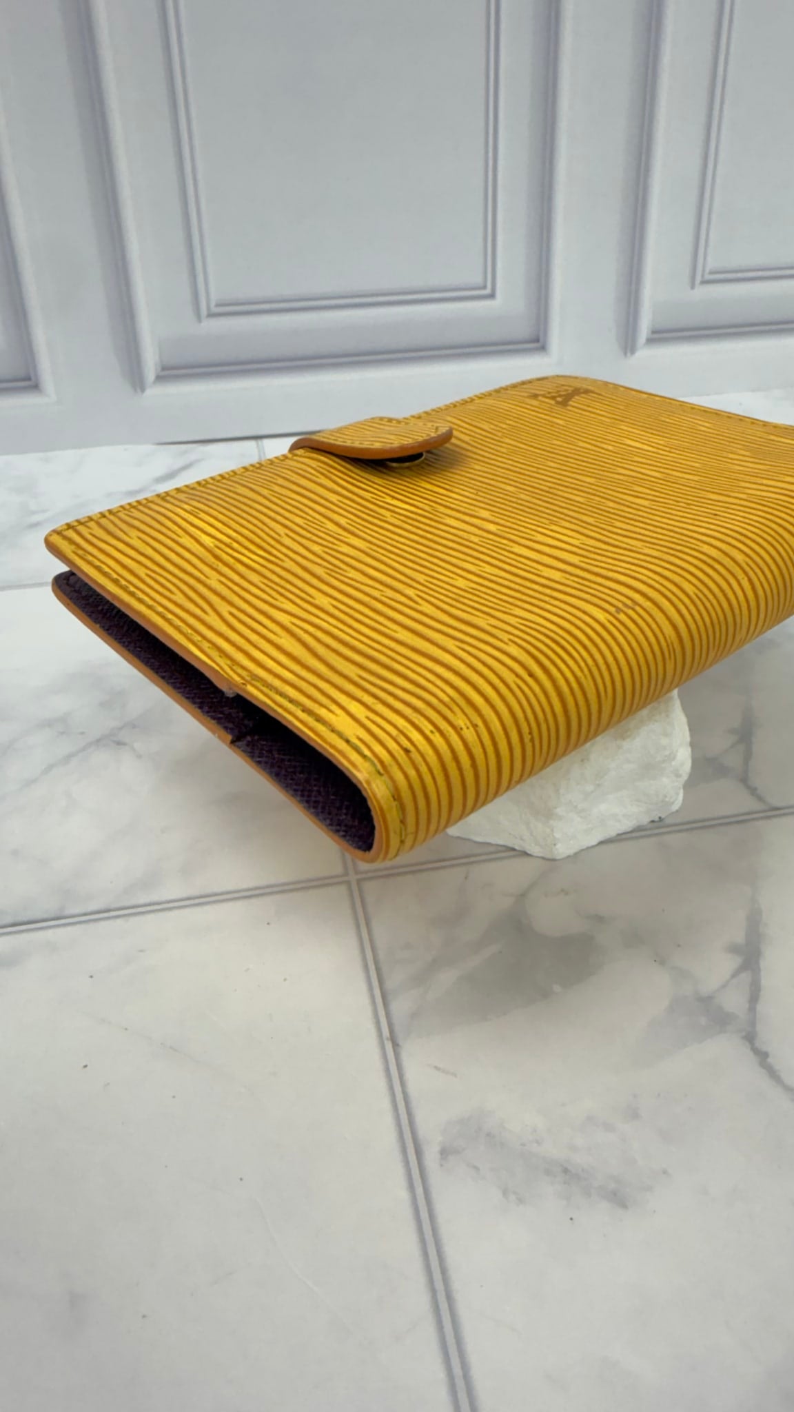 Louis Vuitton Epi yellow agenda PM