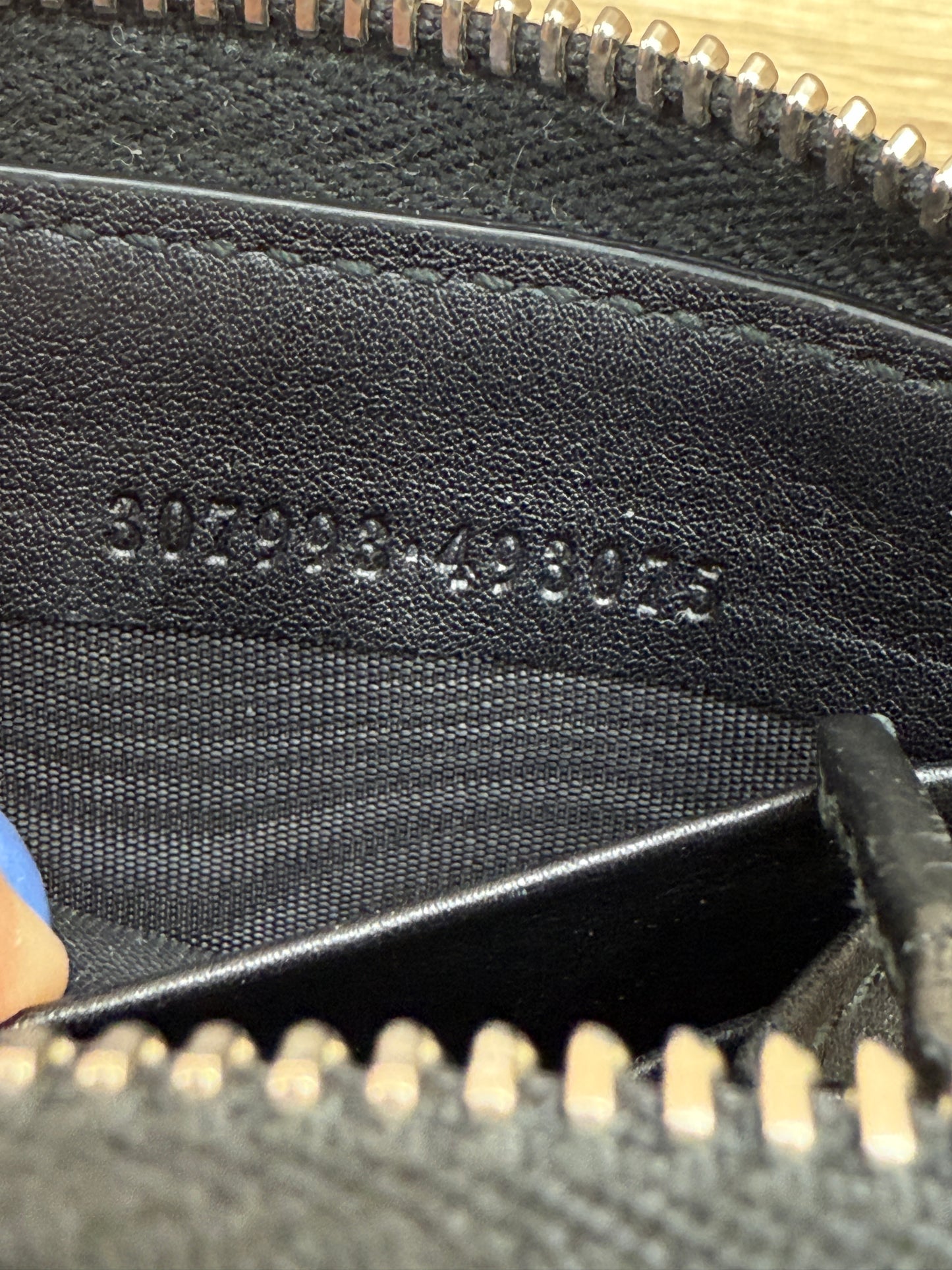 Gucci Black Microguccissima Leather Long Wallet