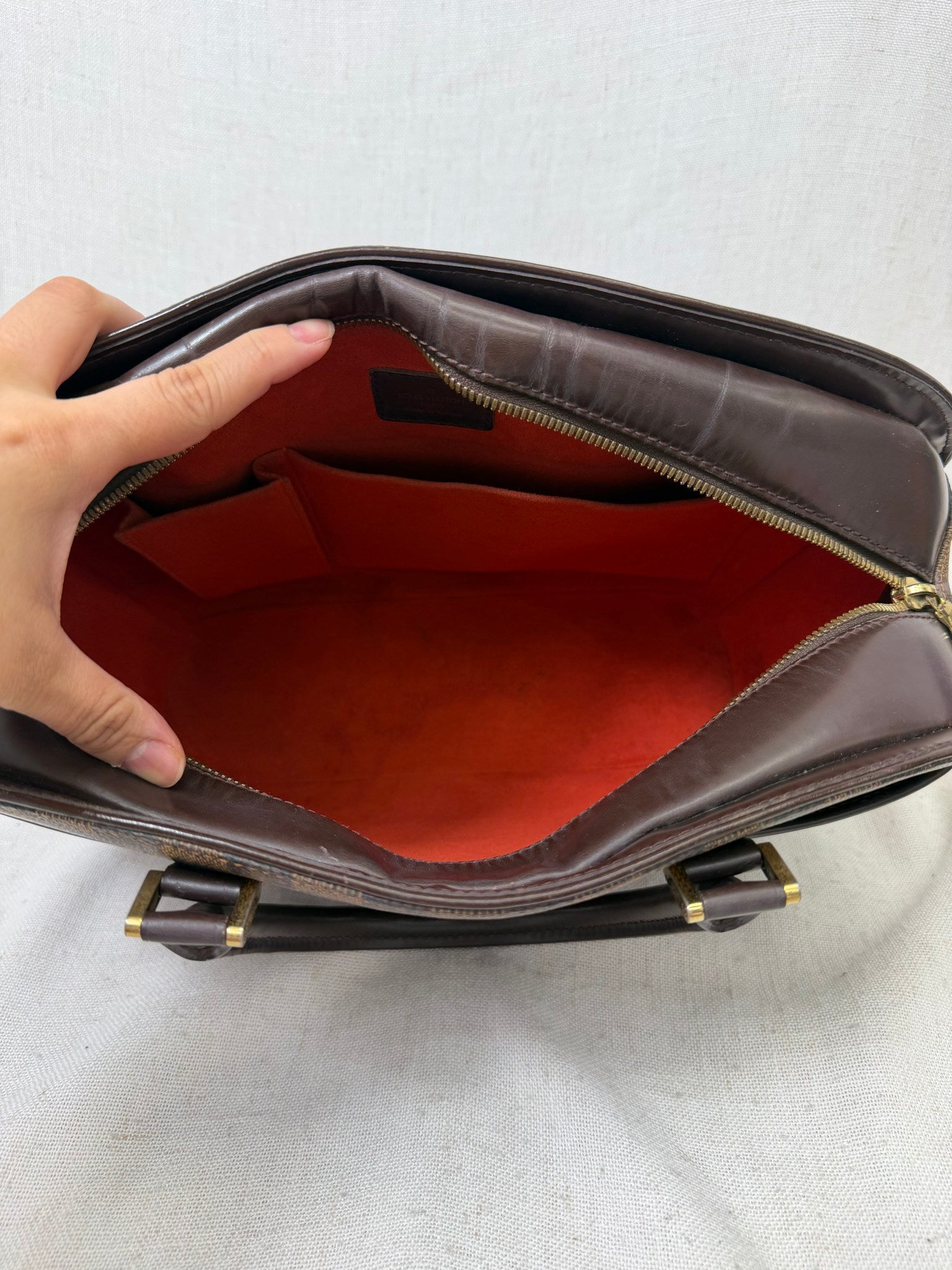 Louis Vuitton Damier Ebene Sarria Horizontal Handbag