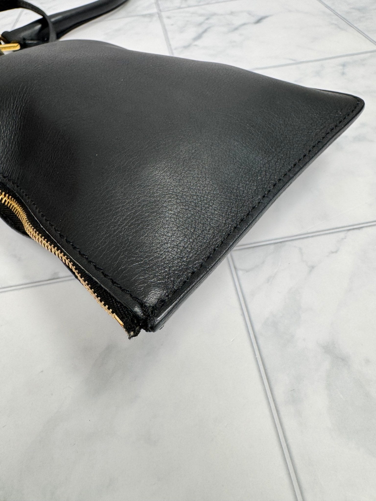 Burberry Brown Camoflauge Suede And Leather Bucket Bag