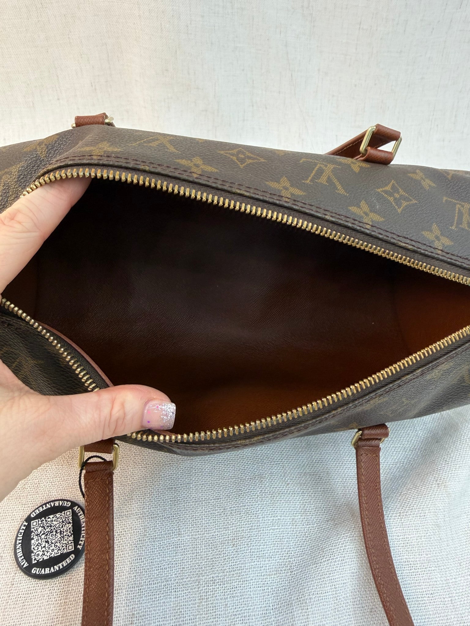 Louis Vuitton Monogram Papillon 30 Bag With Mini Papillon