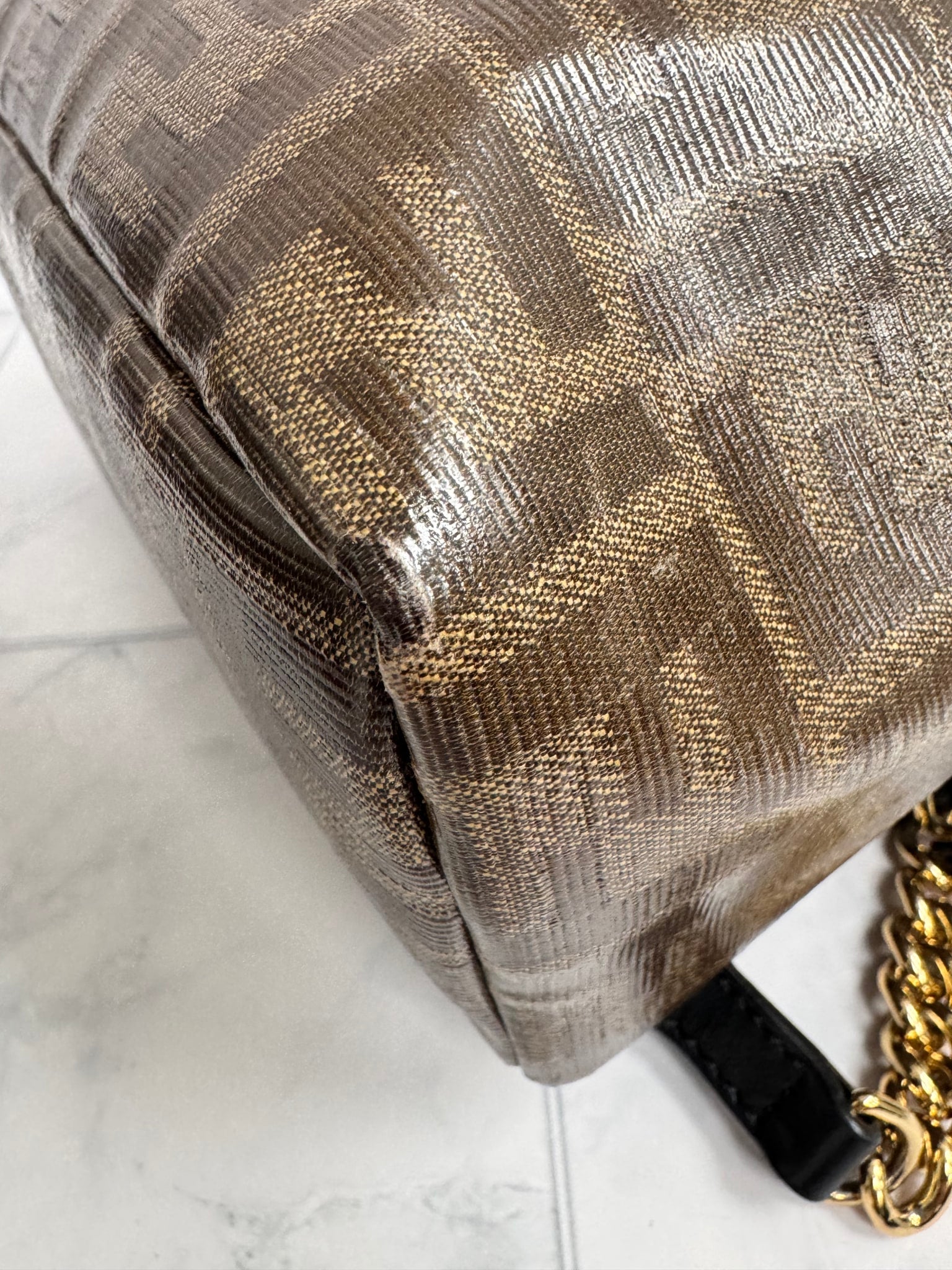 Fendi Brown Zucca Coated Canvas Mini Backpack