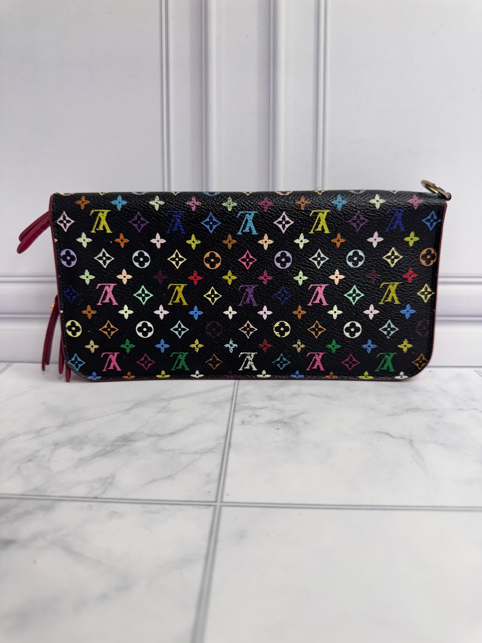 Louis Vuitton Black Monogram Multicolor Insolite Long Wallet