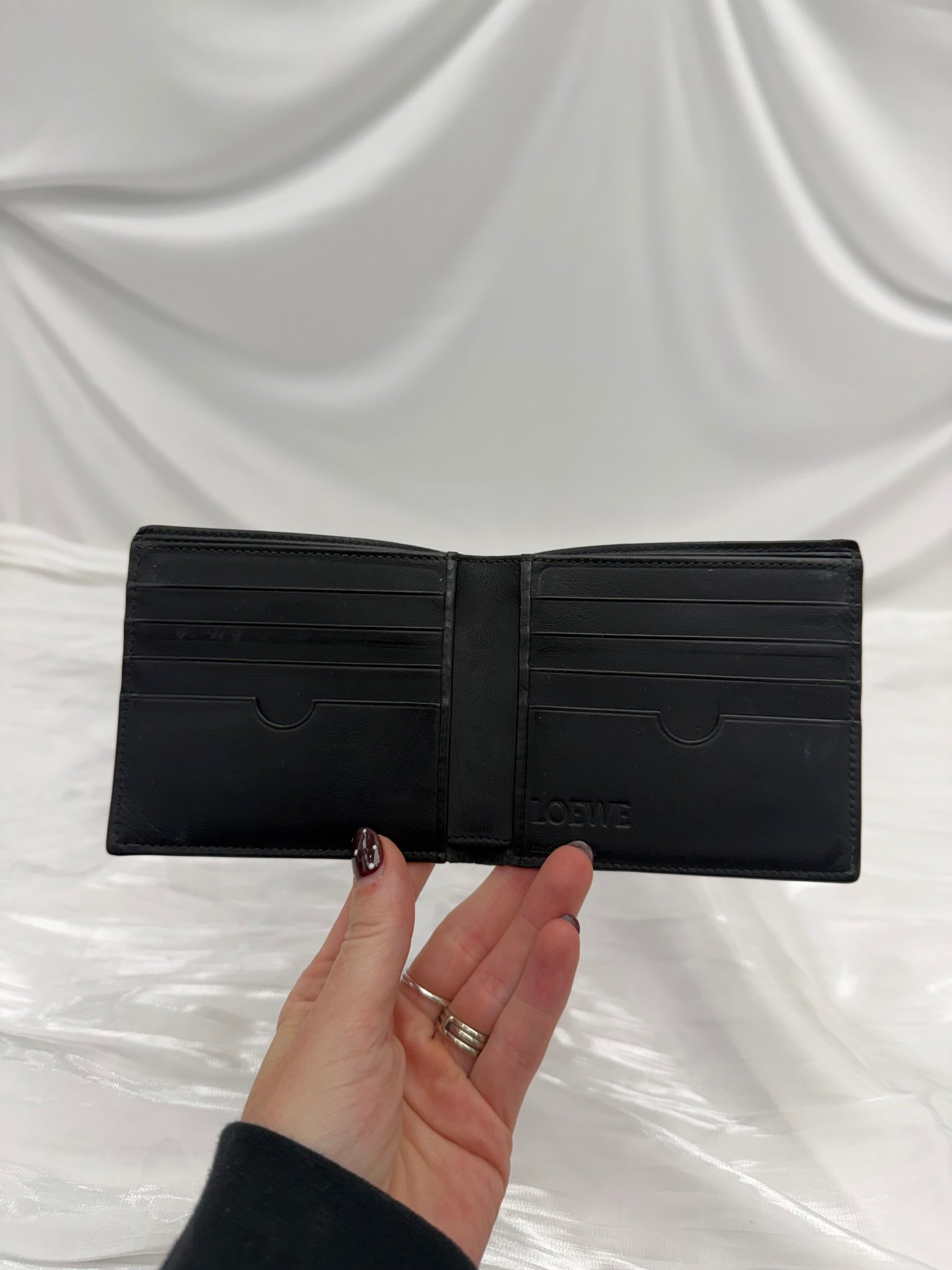 Loewe Brown Leather Anagram Bifold