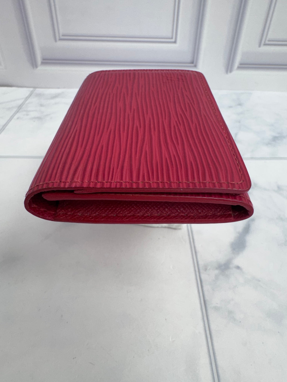 Louis Vuitton Red Epi Card Case 