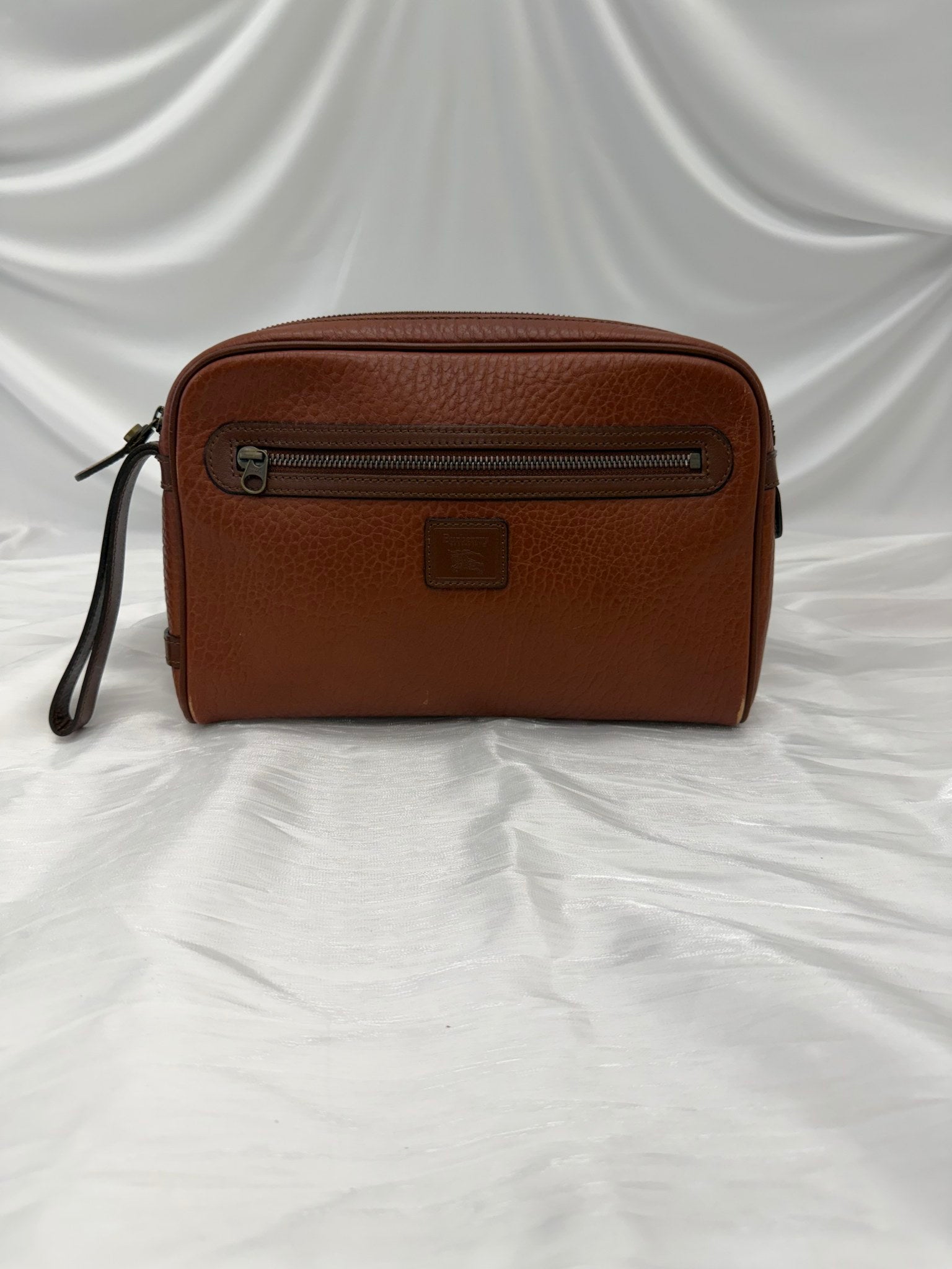Burberry Vintage Brown Leather Pouch