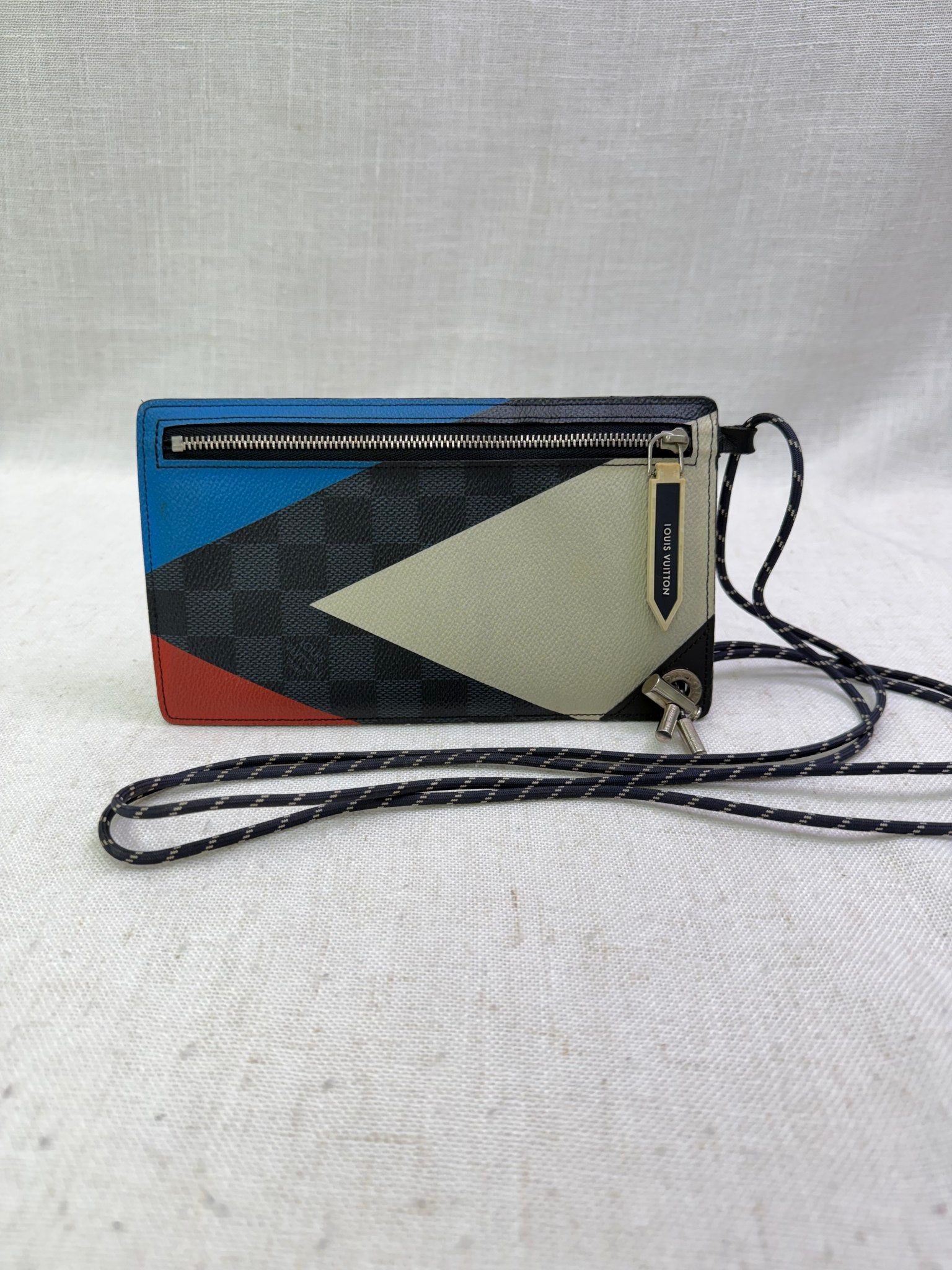 Louis Vuitton Damier Cobalt Americas Cup Pochette Regatta Bag