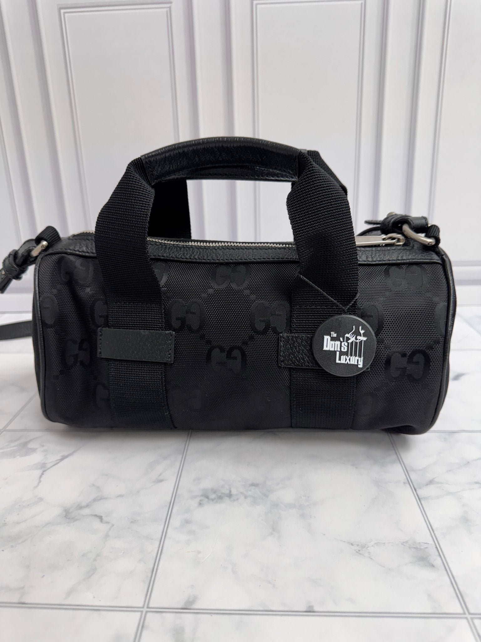 Gucci Black GG Canvas 2Way Bag