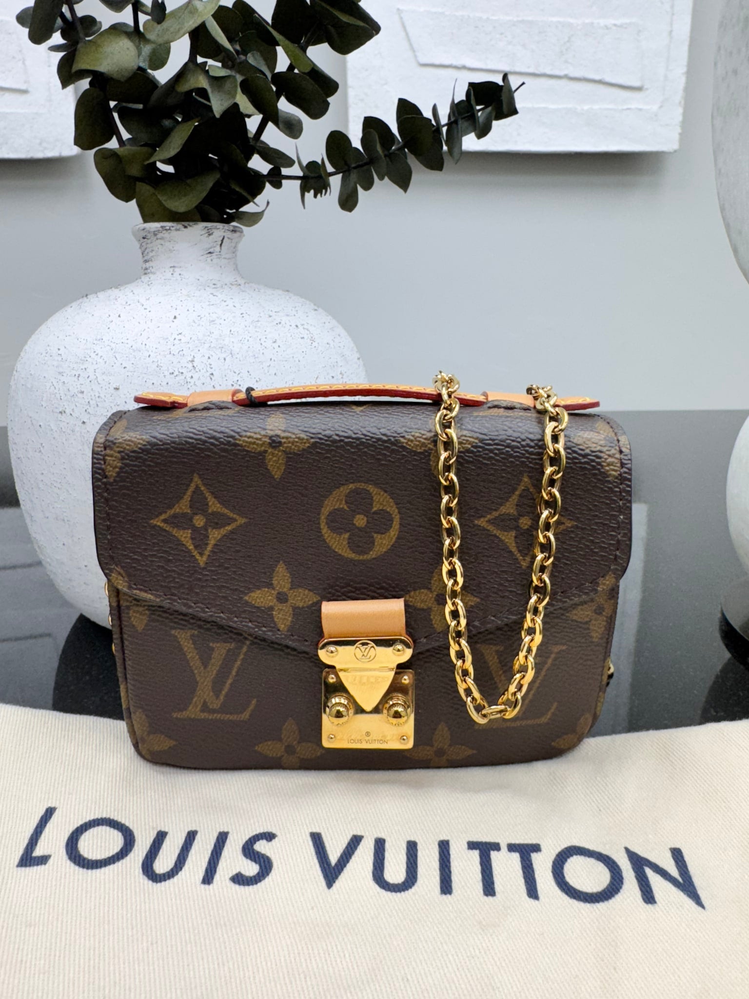 LIKE NEW - Louis Vuitton Monogram Micro Metis