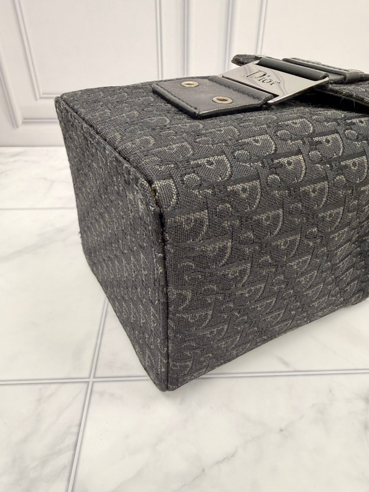 Dior Black Canvas Trotter Bag