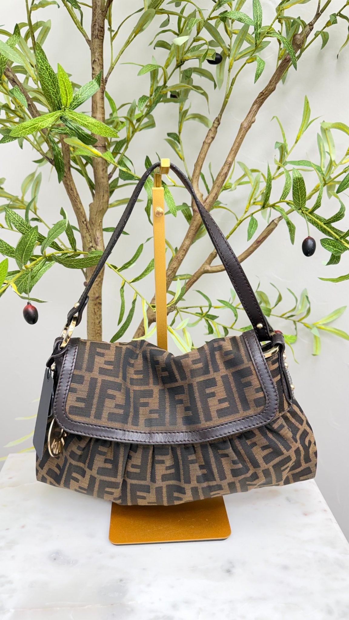 Fendi Brown Zucca Chef Small Handbag