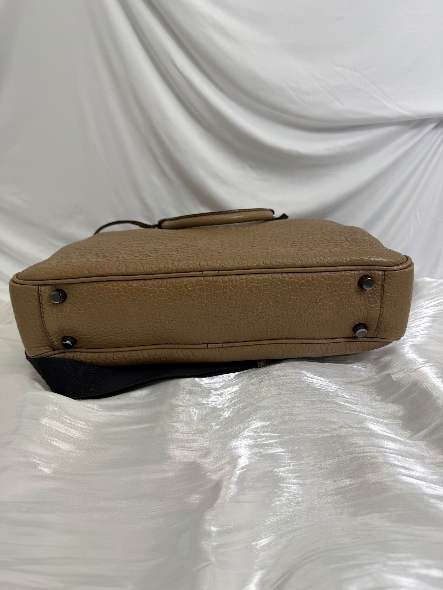 Burberry Beige Leather Briefcase
