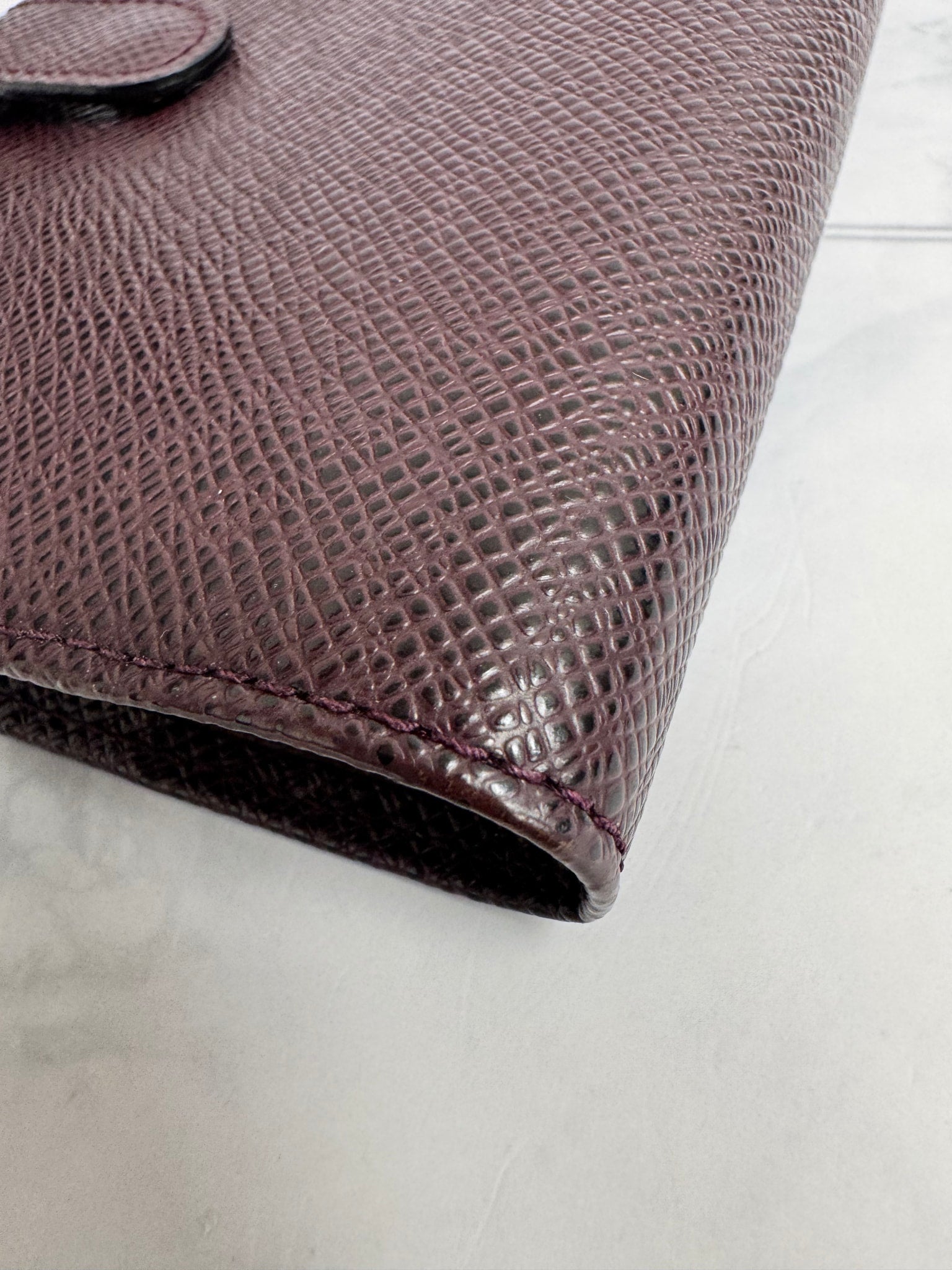 Louis Vuitton Burgundy Taiga Leather Agenda PM