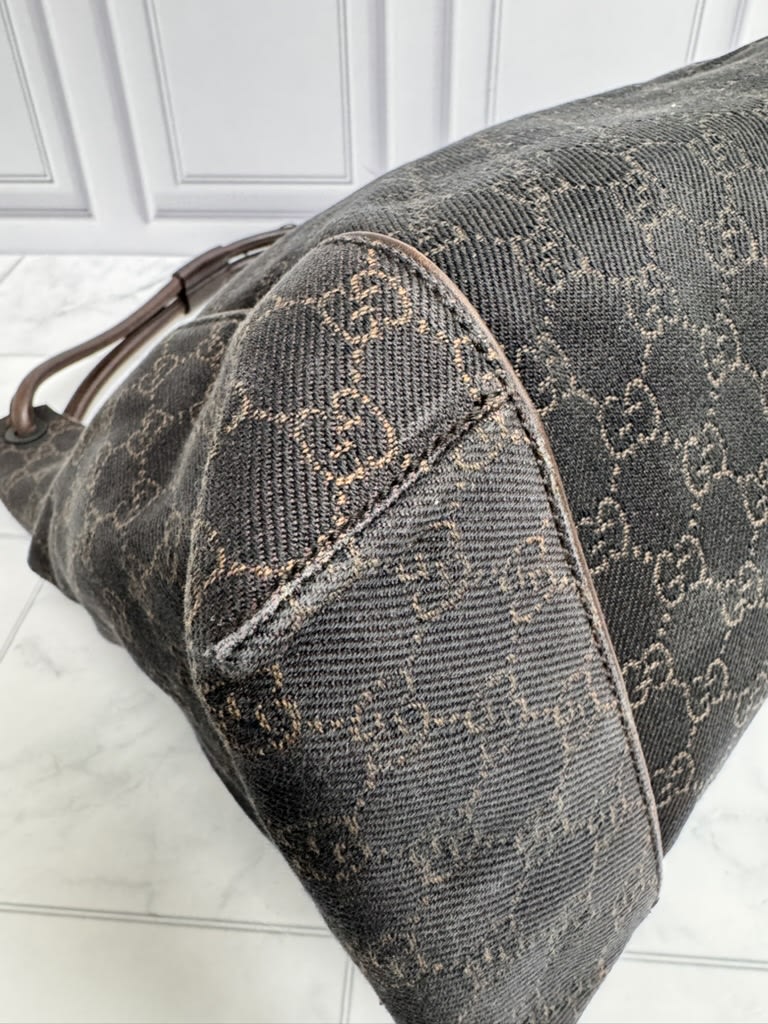 Gucci Brown GG Monogram Canvas Shoulder Bag
