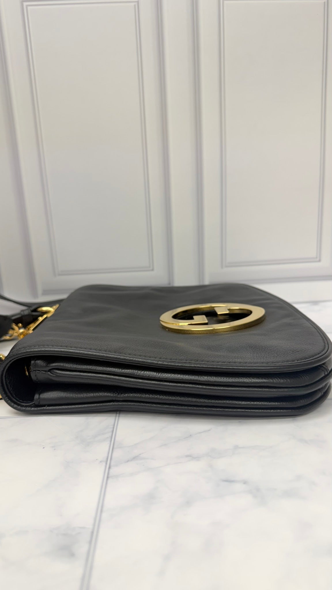 Gucci Black Leather Blondie Crossbody 