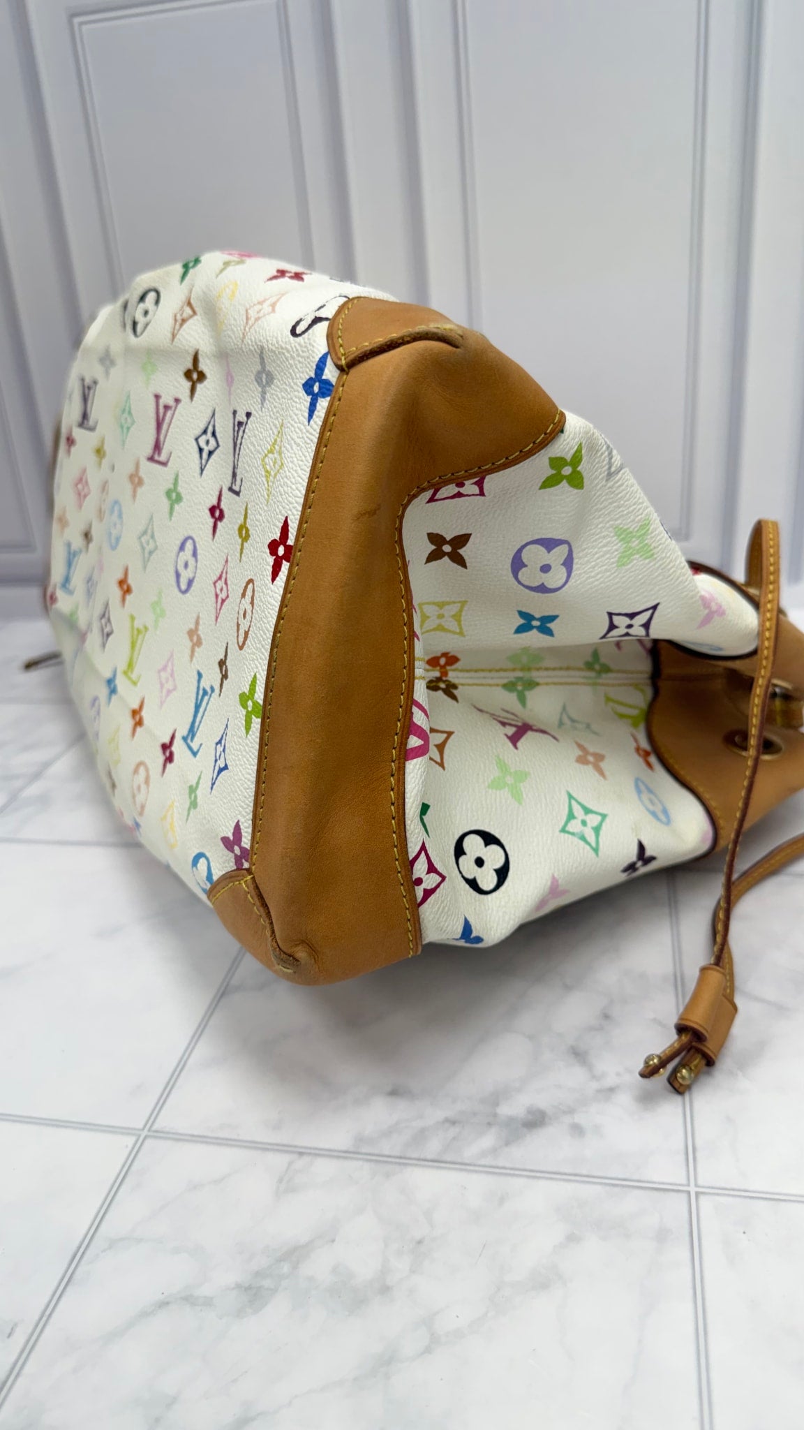 Louis Vuitton White Multicolor Monogram Ursula Handbag