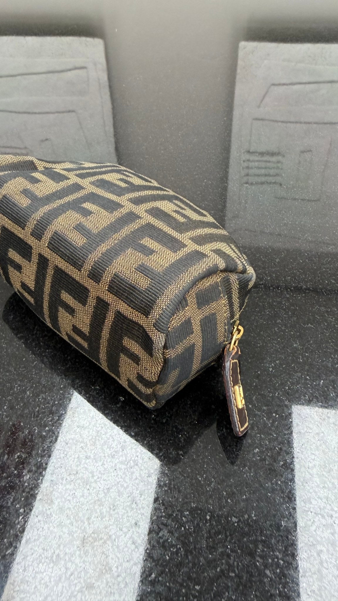Fendi Vintage Zucca Canvas Cosmetic Pouch