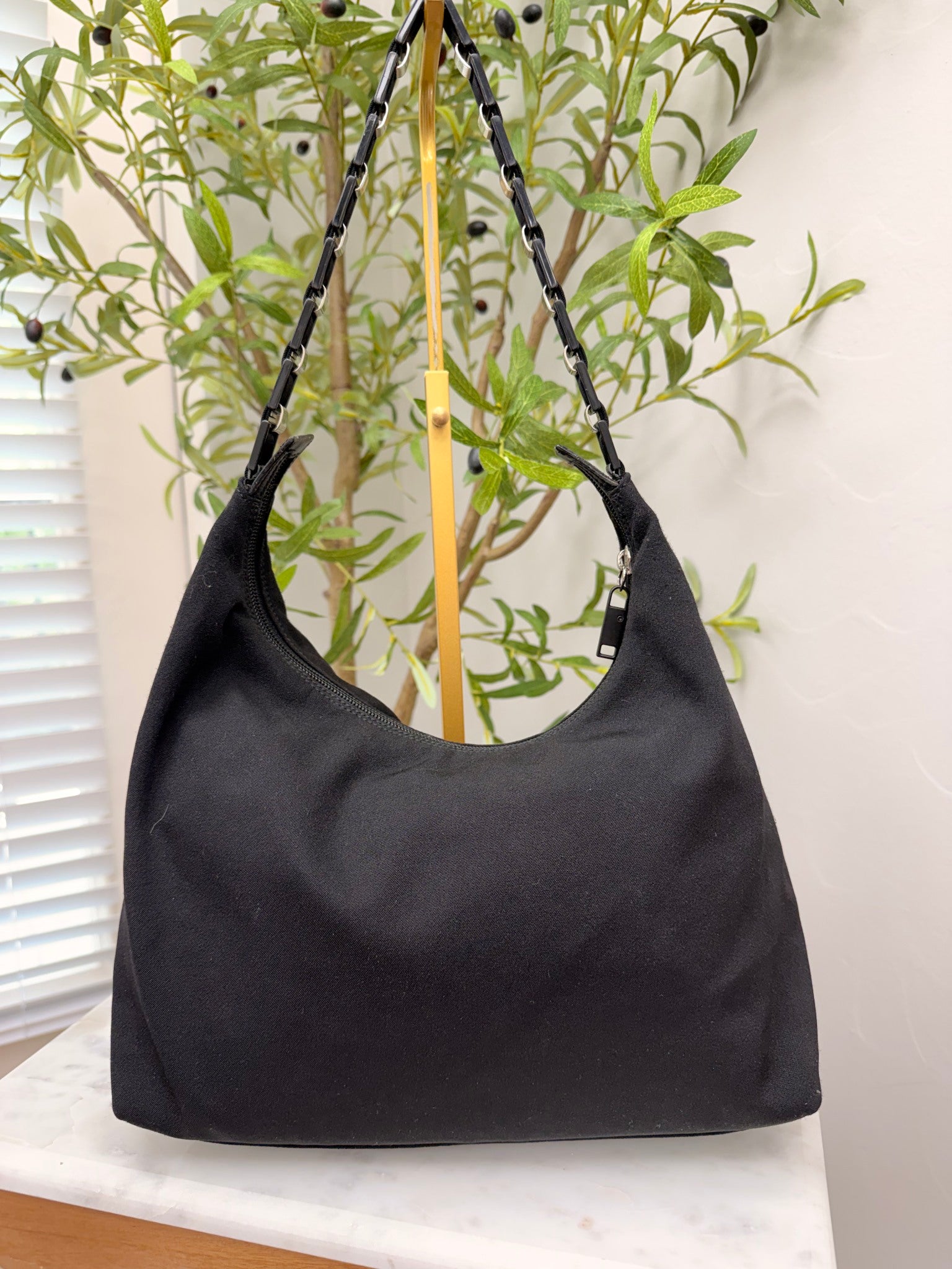 Salvatore Ferragamo Black Nylon Shoulder bag