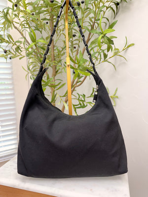 Salvatore Ferragamo Black Nylon Shoulder bag