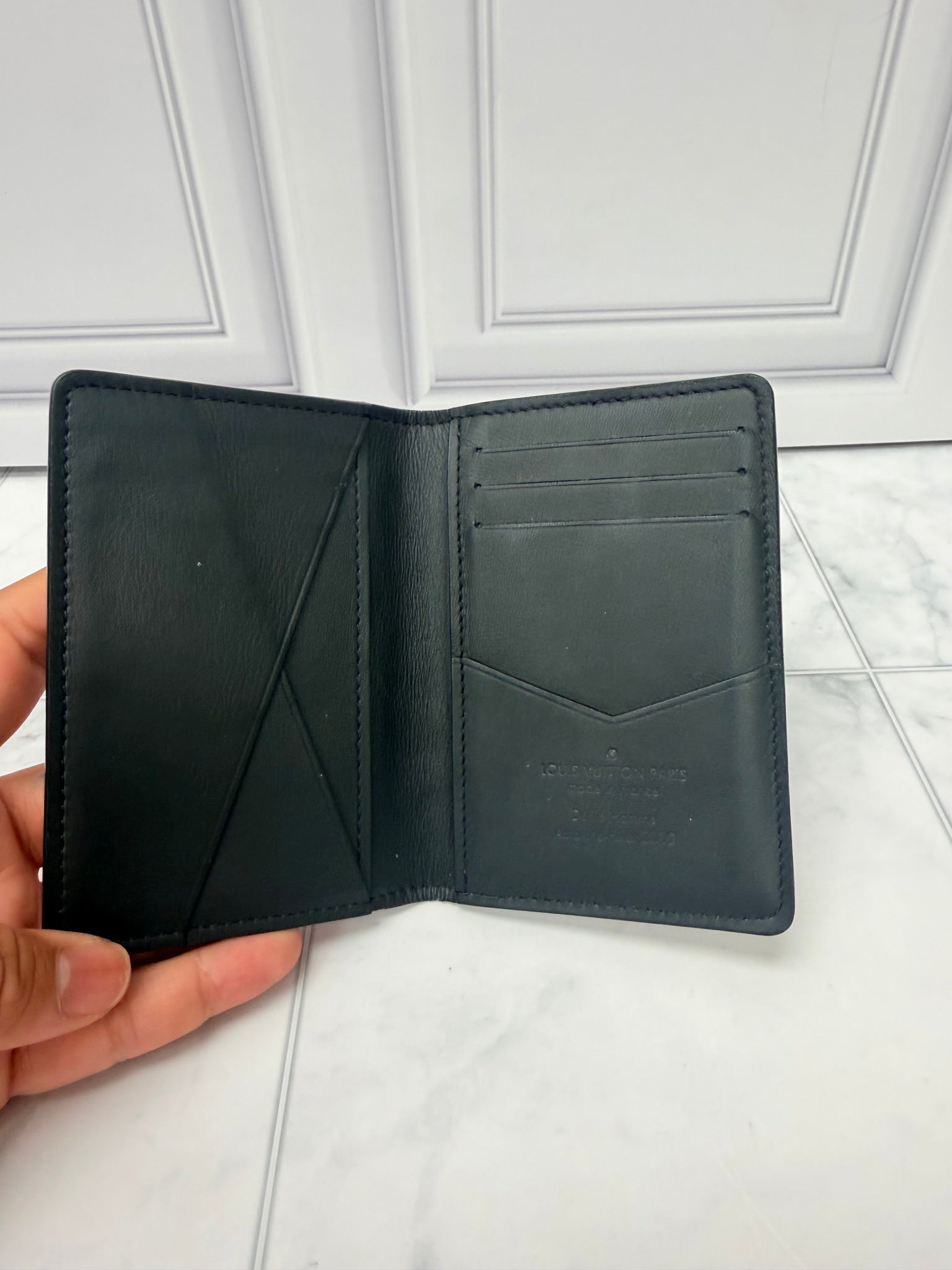 Louis Vuitton Black Taiga Rainbow Pocket Organizer