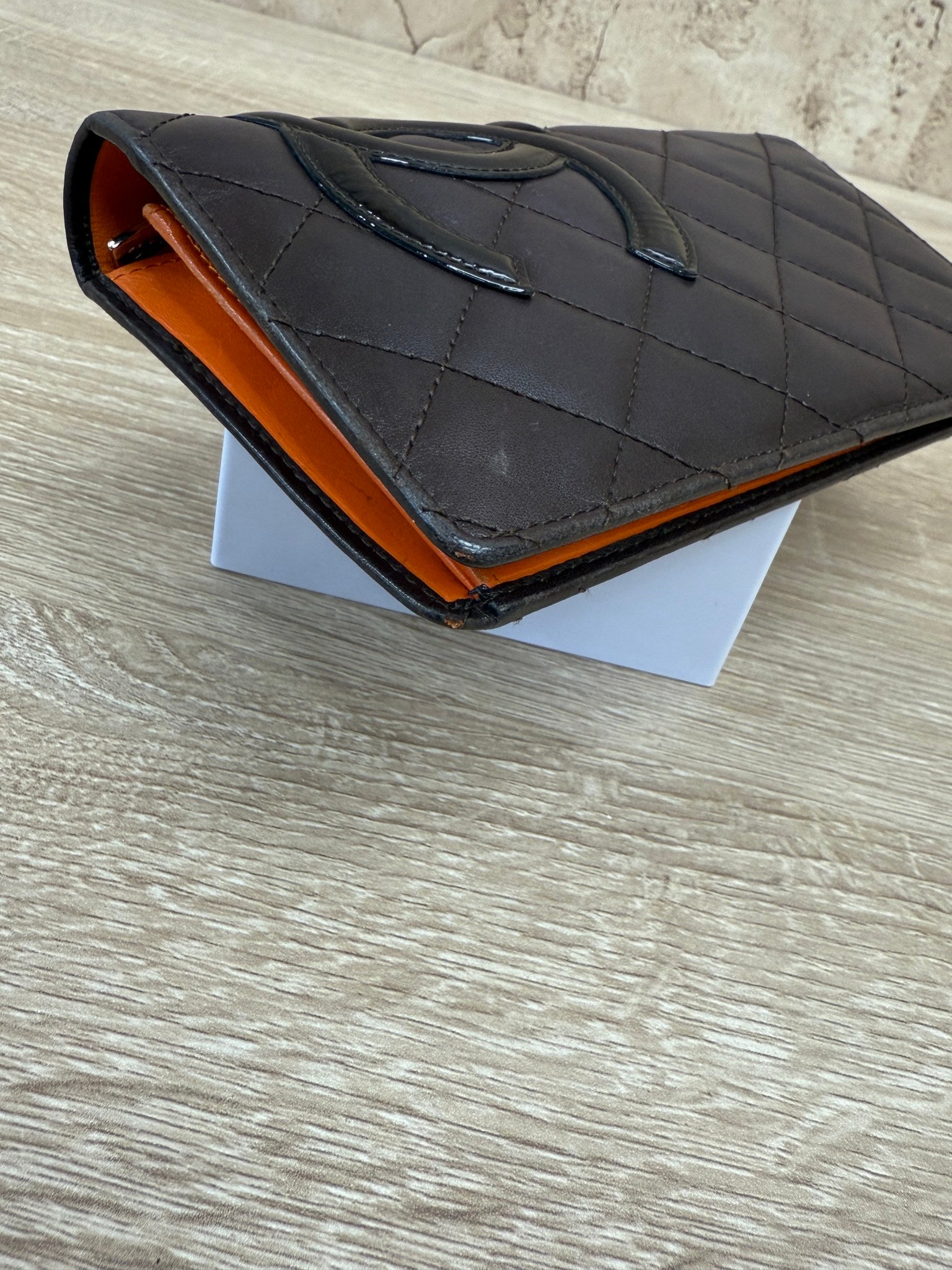 Chanel Brown Quilted Calfskin CC Long Wallet