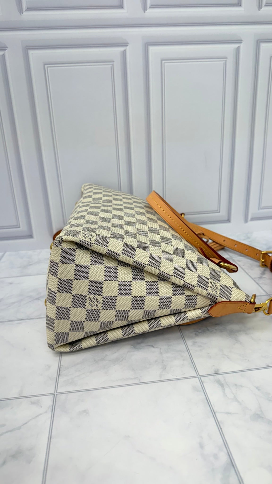 Louis Vuitton Damier Azur Lymington 2Way Handbag 