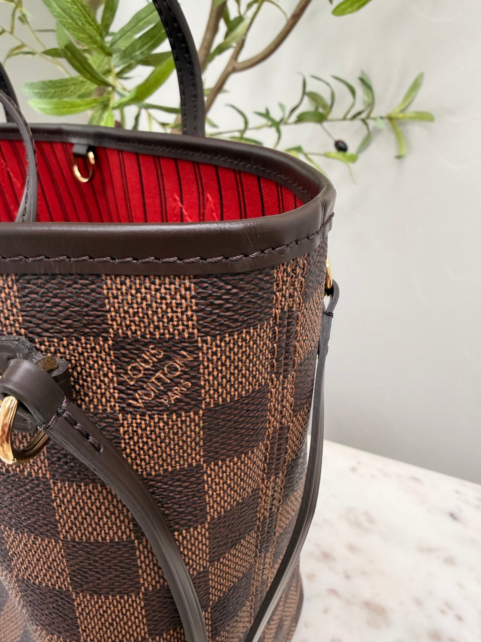 BRAND NEW Louis Vuitton Damier Ebene Neverfull PM 