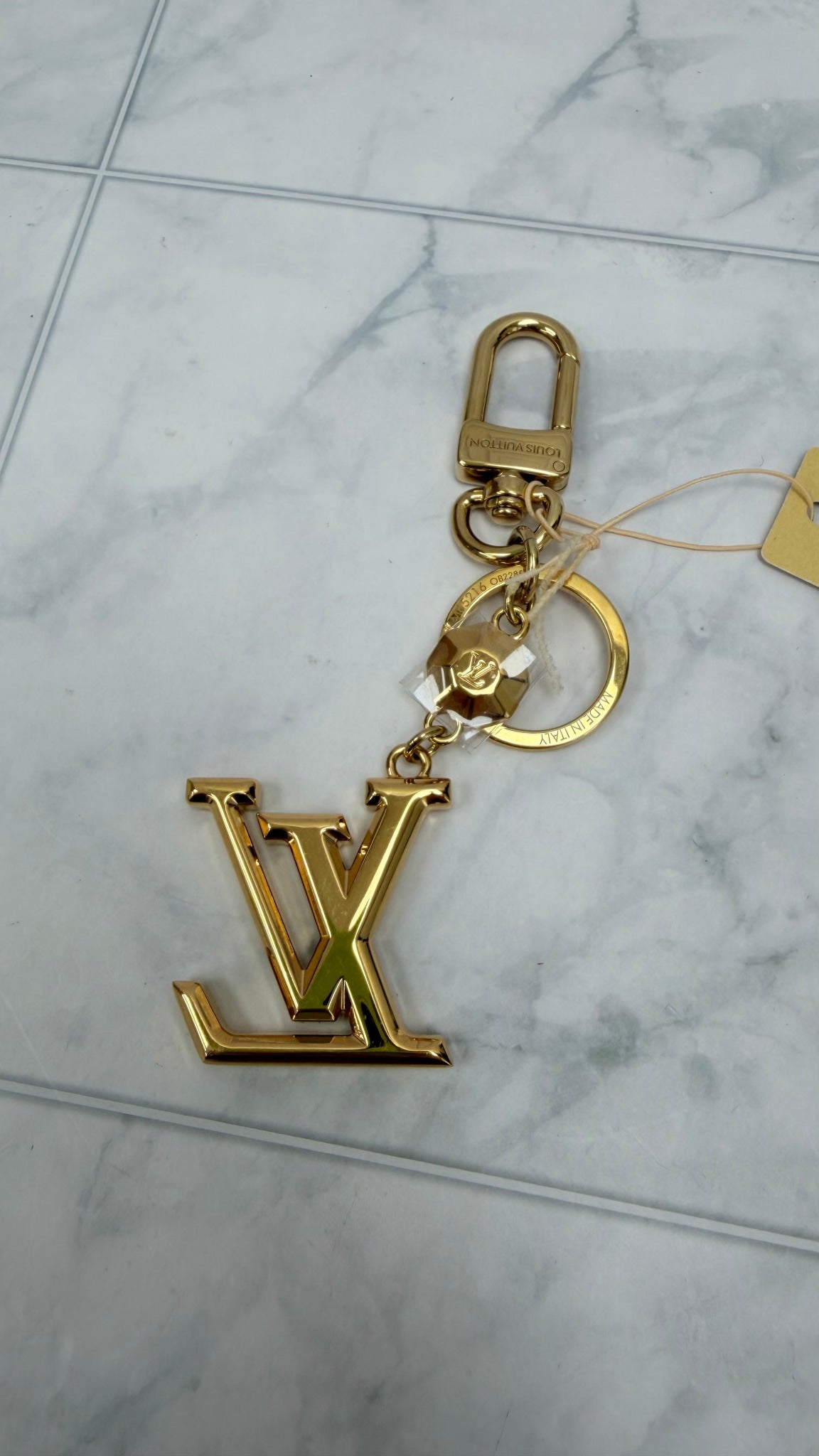 BRAND NEW- Louis Vuitton Gold Tone Monogram Bag Charm