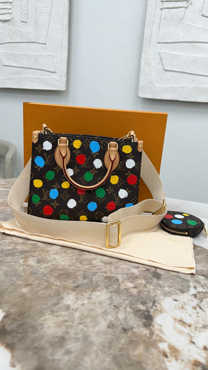 BRAND NEW - Louis Vuitton Monogram Kusama Painted Dots On The Go PM