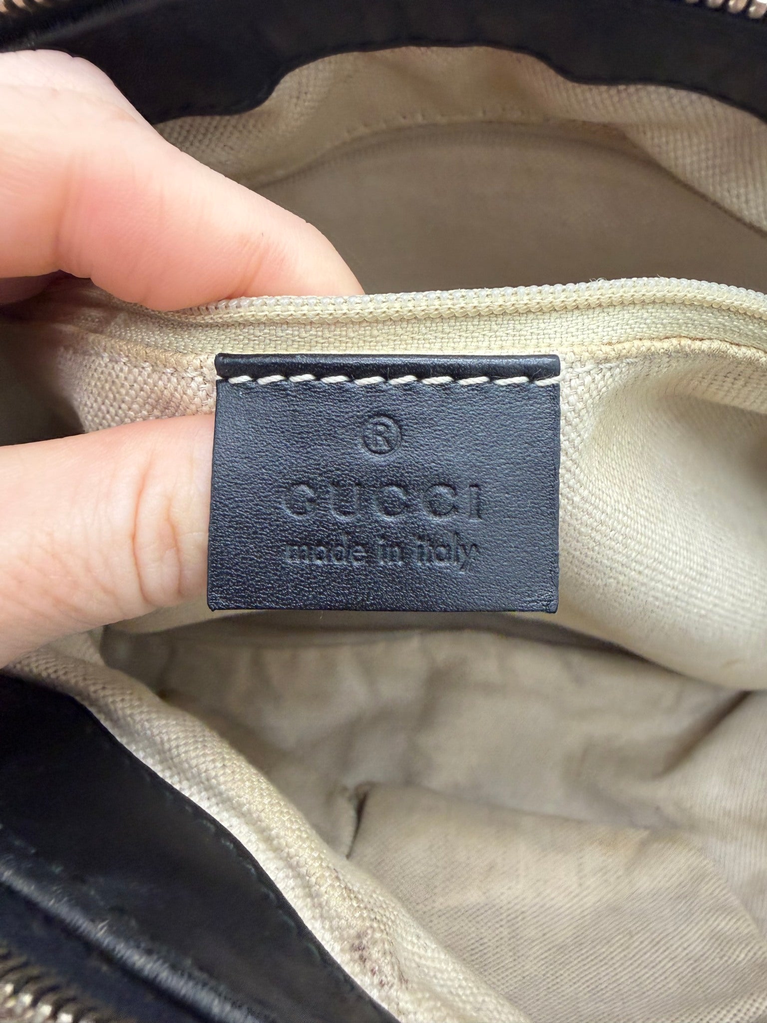 Gucci Beige Diamante Canvas Sukey Handbag