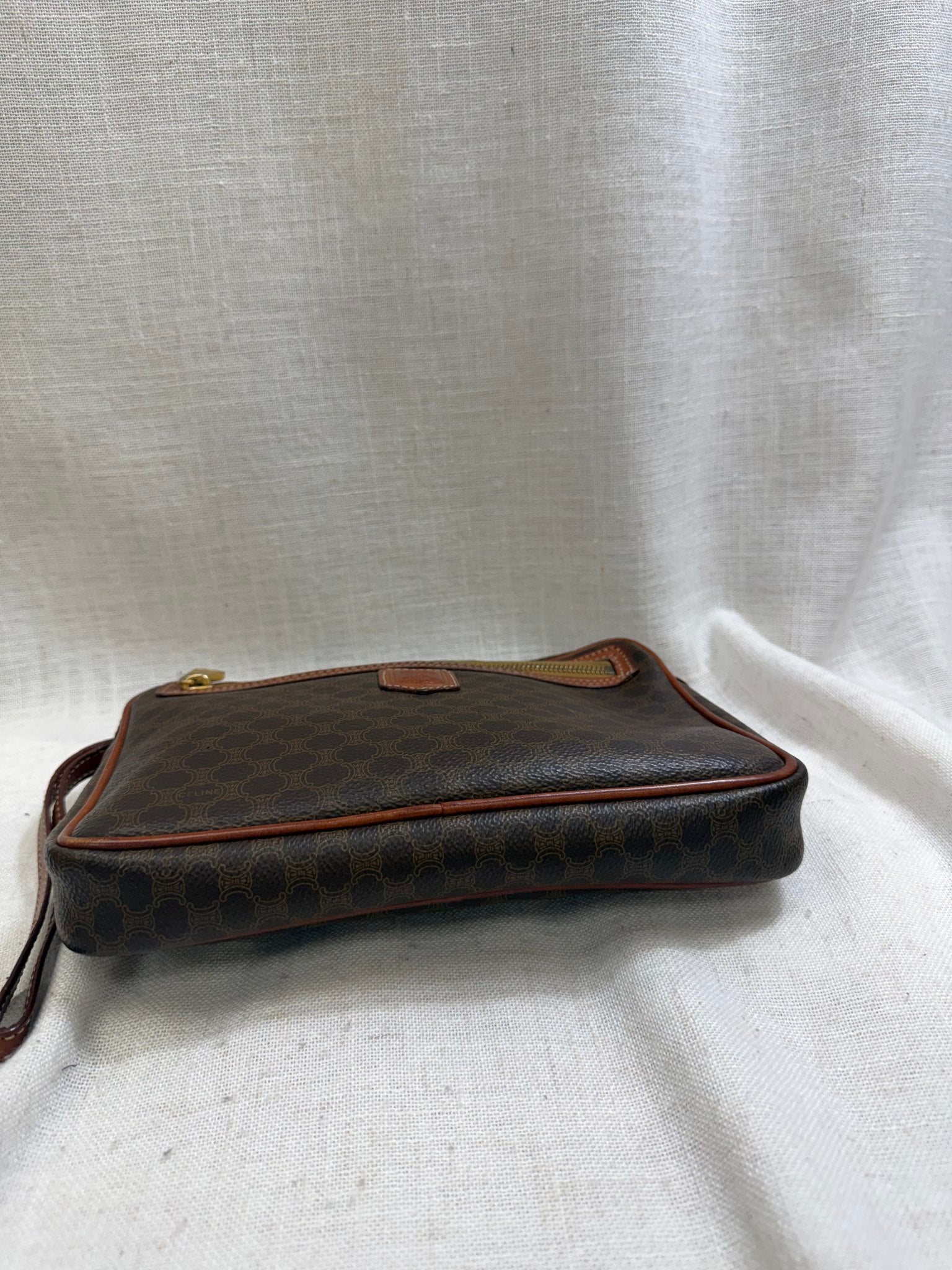 Celine Brown Macadam Clutch bag