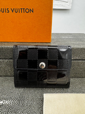 Louis Vuitton Black Damier Vernis Ludlow Compact Wallet