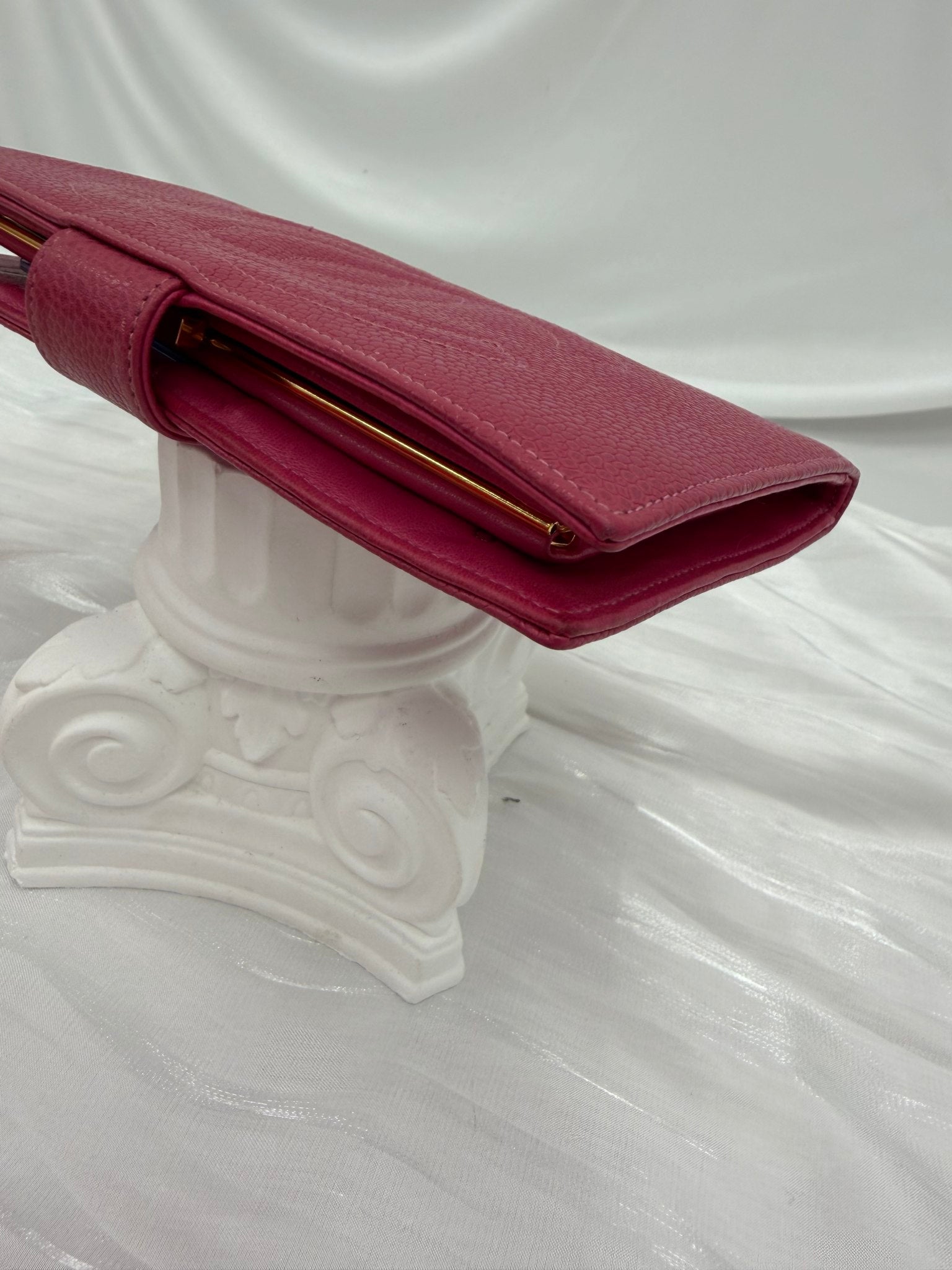Chanel Pink Caviar Long Wallet 