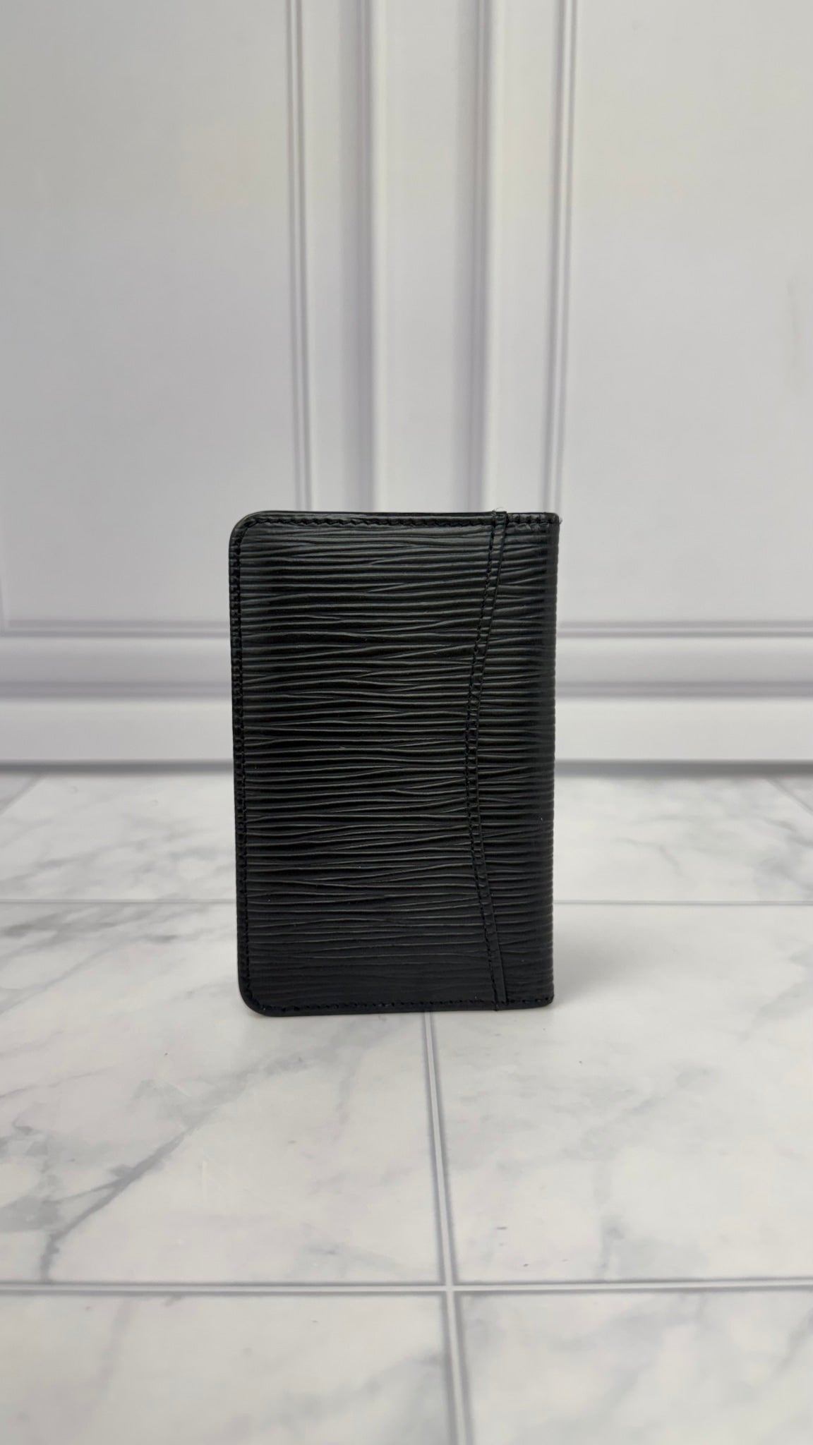 Louis Vuitton Black Epi Leather  Card Case