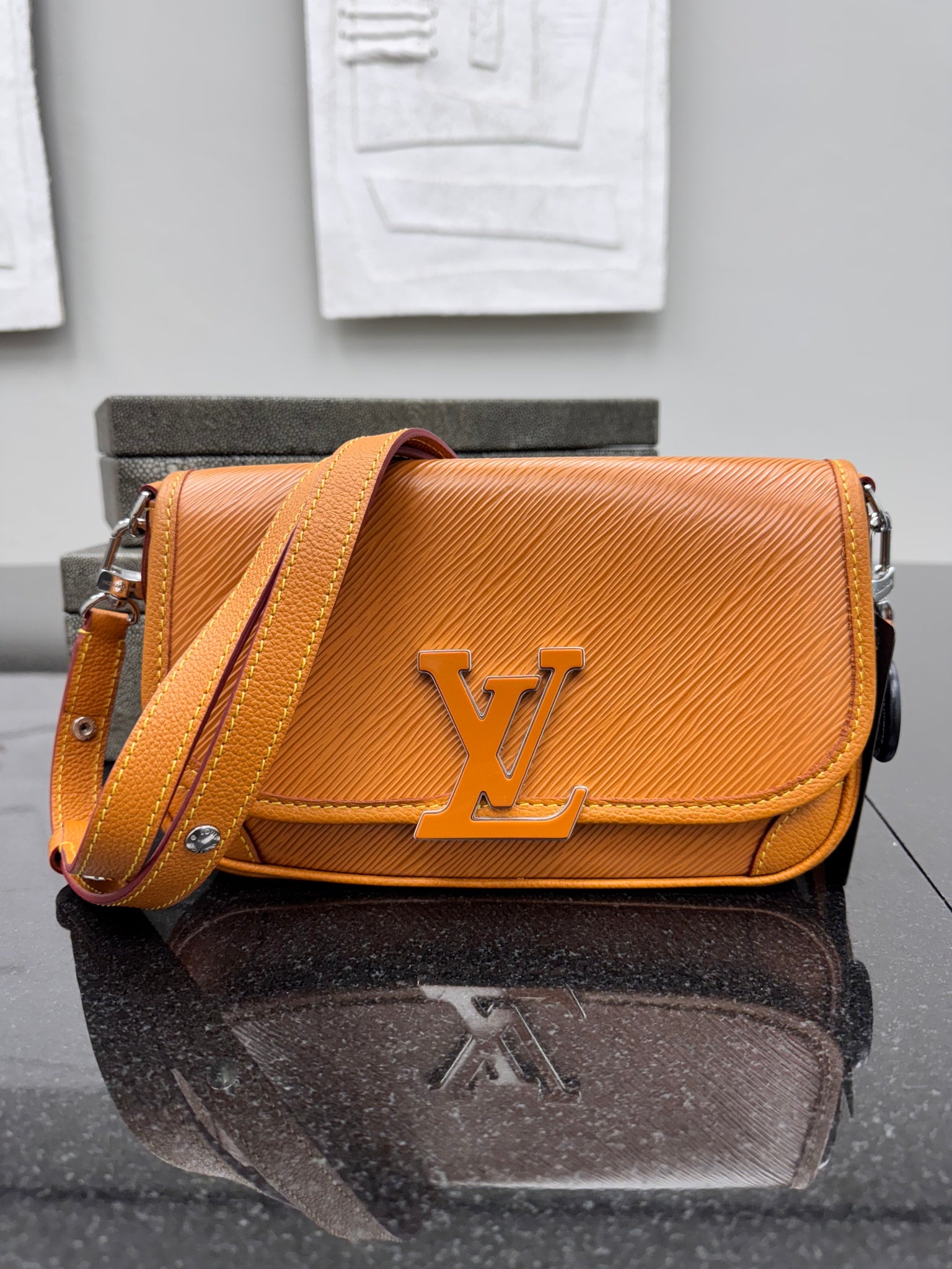 Louis Vuitton Brown Epi Leather Buci Crossbody Shoulder Bag